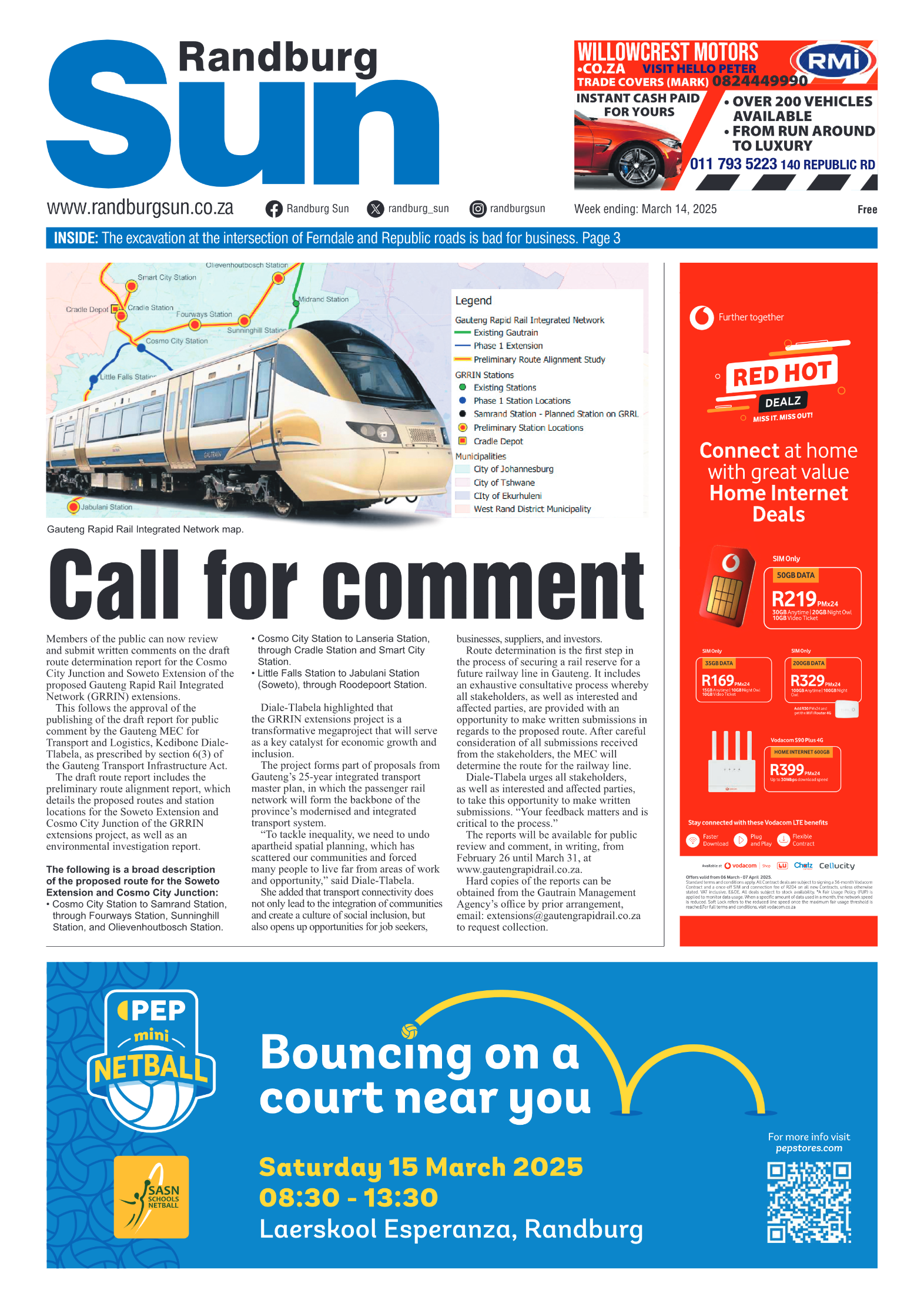 Randburg Sun 14 March 2025 page 3