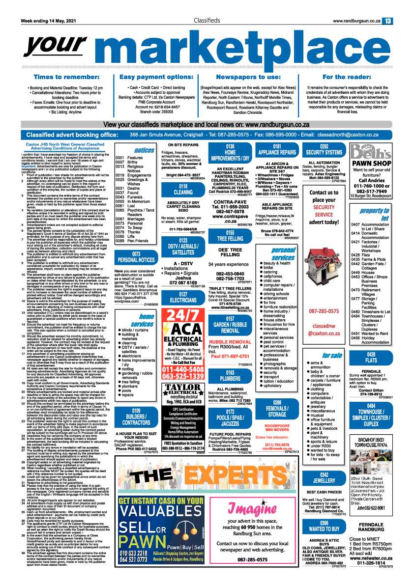 Randburg Sun 14 May 2021 page 13
