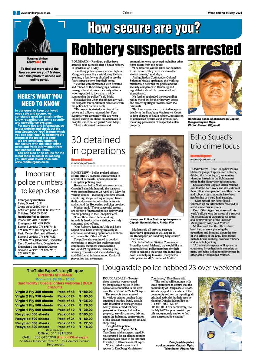 Randburg Sun 14 May 2021 page 2
