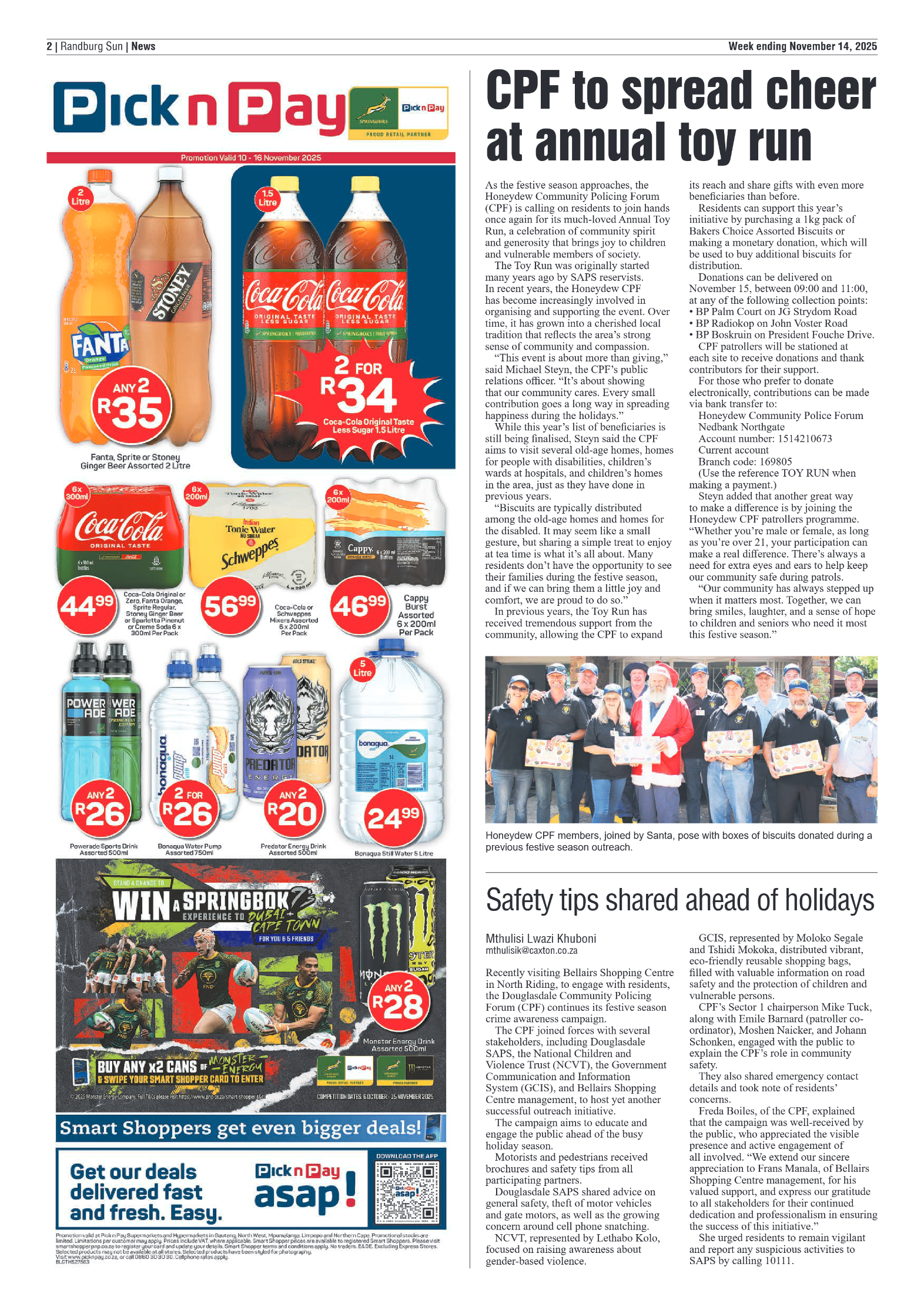 Randburg Sun 14 November 2025 page 4
