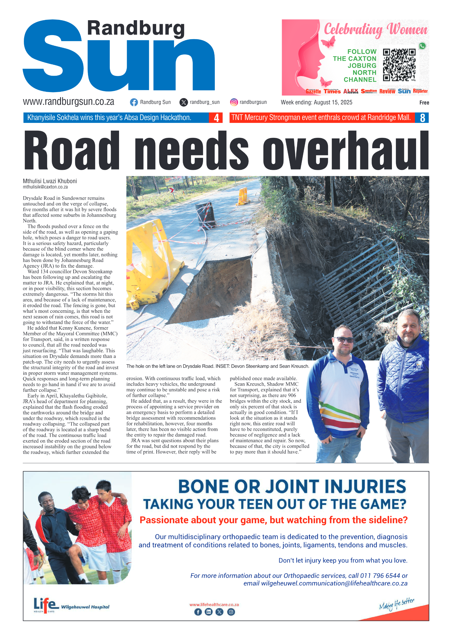 Randburg Sun 15 August 2025 page 3