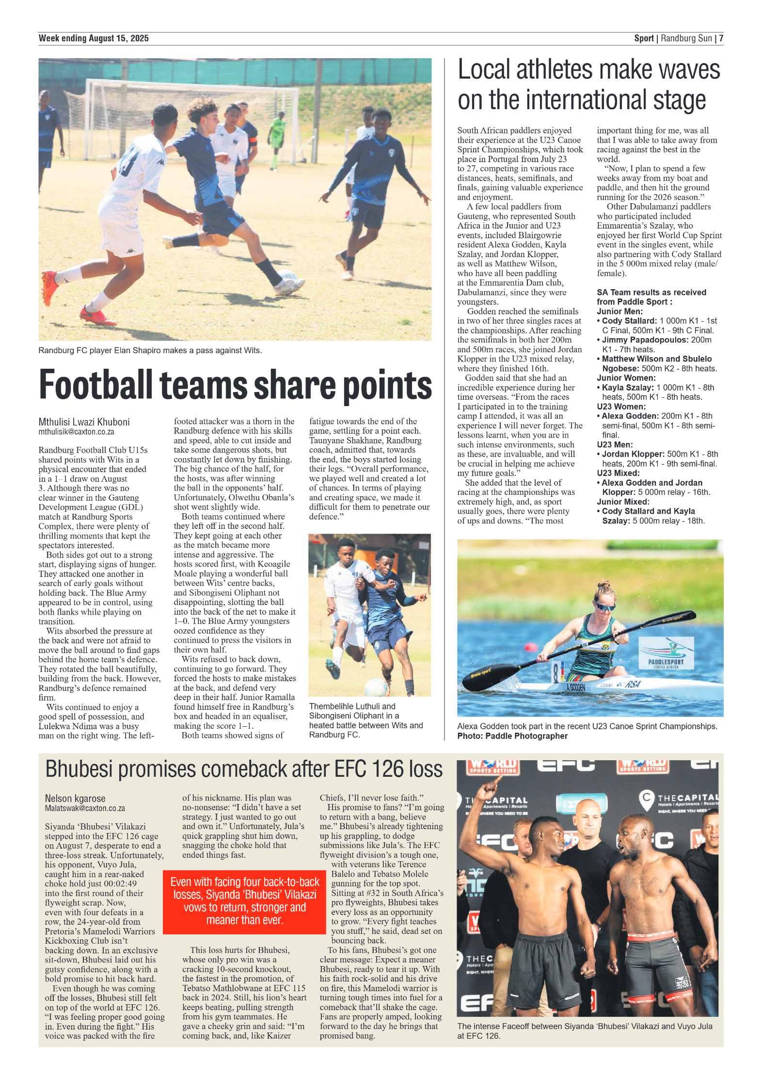 Randburg Sun 15 August 2025 page 9