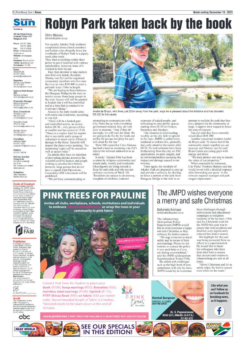 Randburg Sun 15 December 2023 page 2