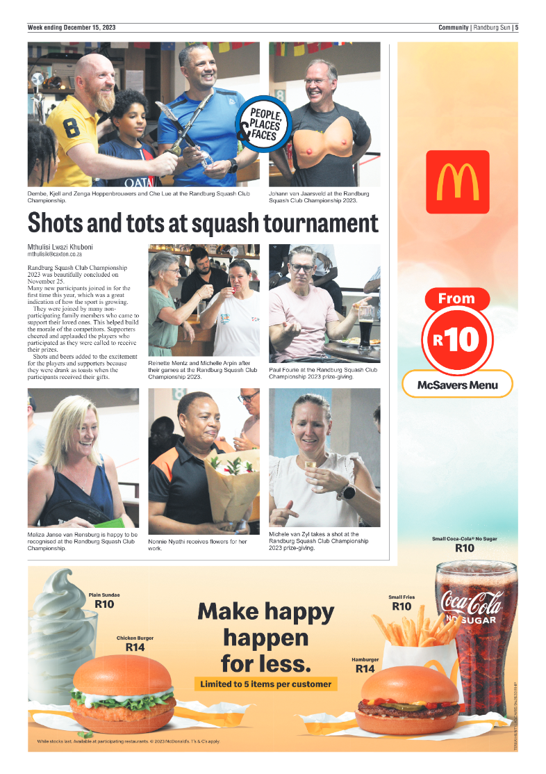 Randburg Sun 15 December 2023 page 5