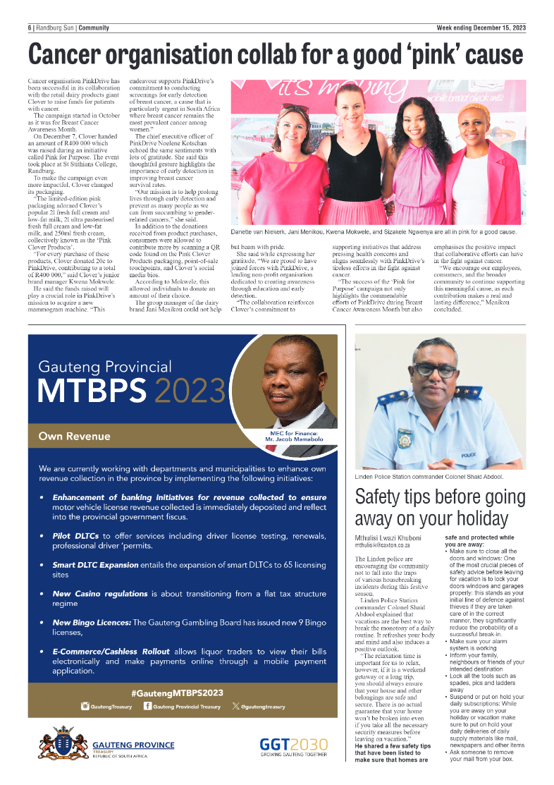Randburg Sun 15 December 2023 page 6
