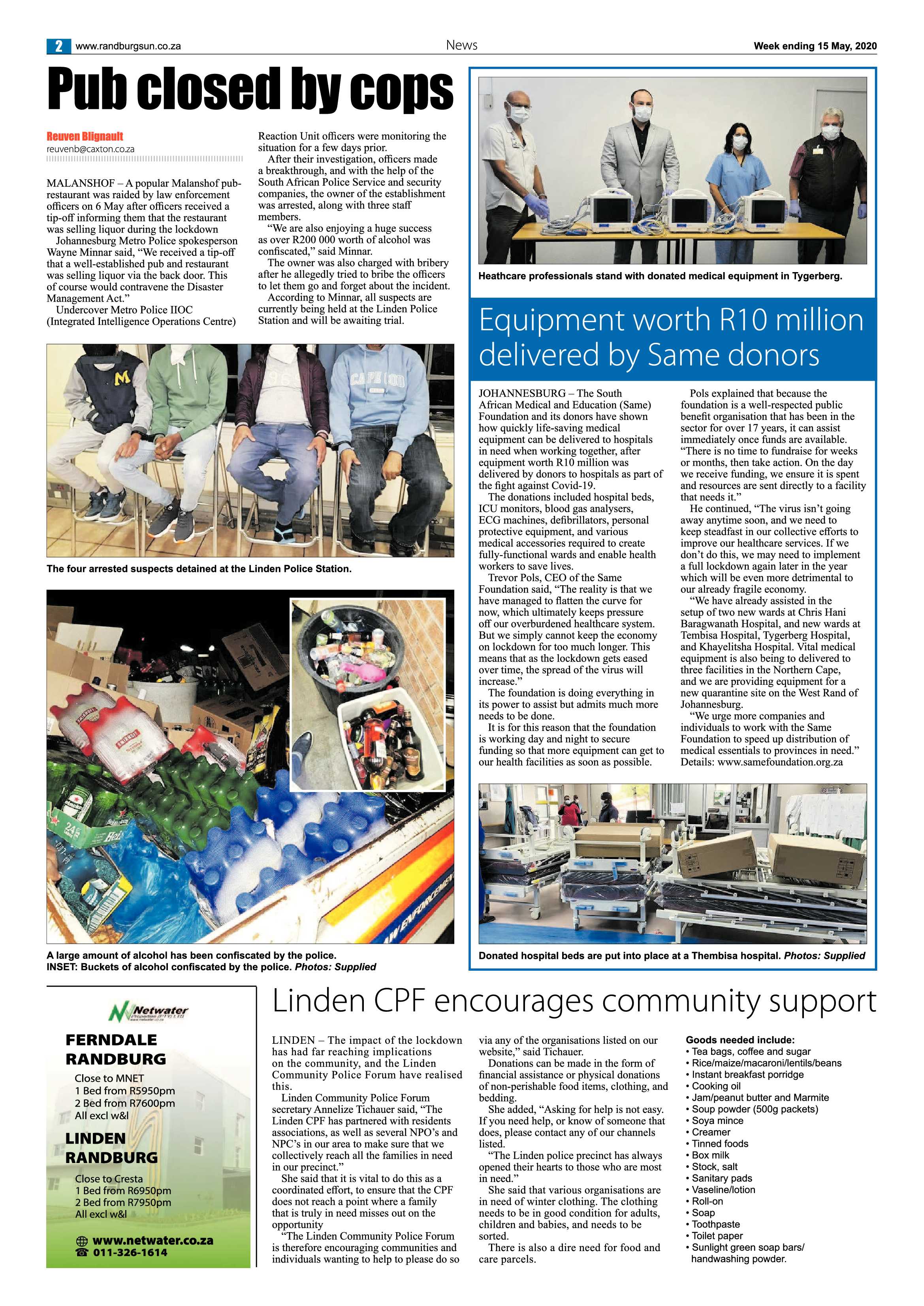 Randburg Sun 15 May 2020 page 2