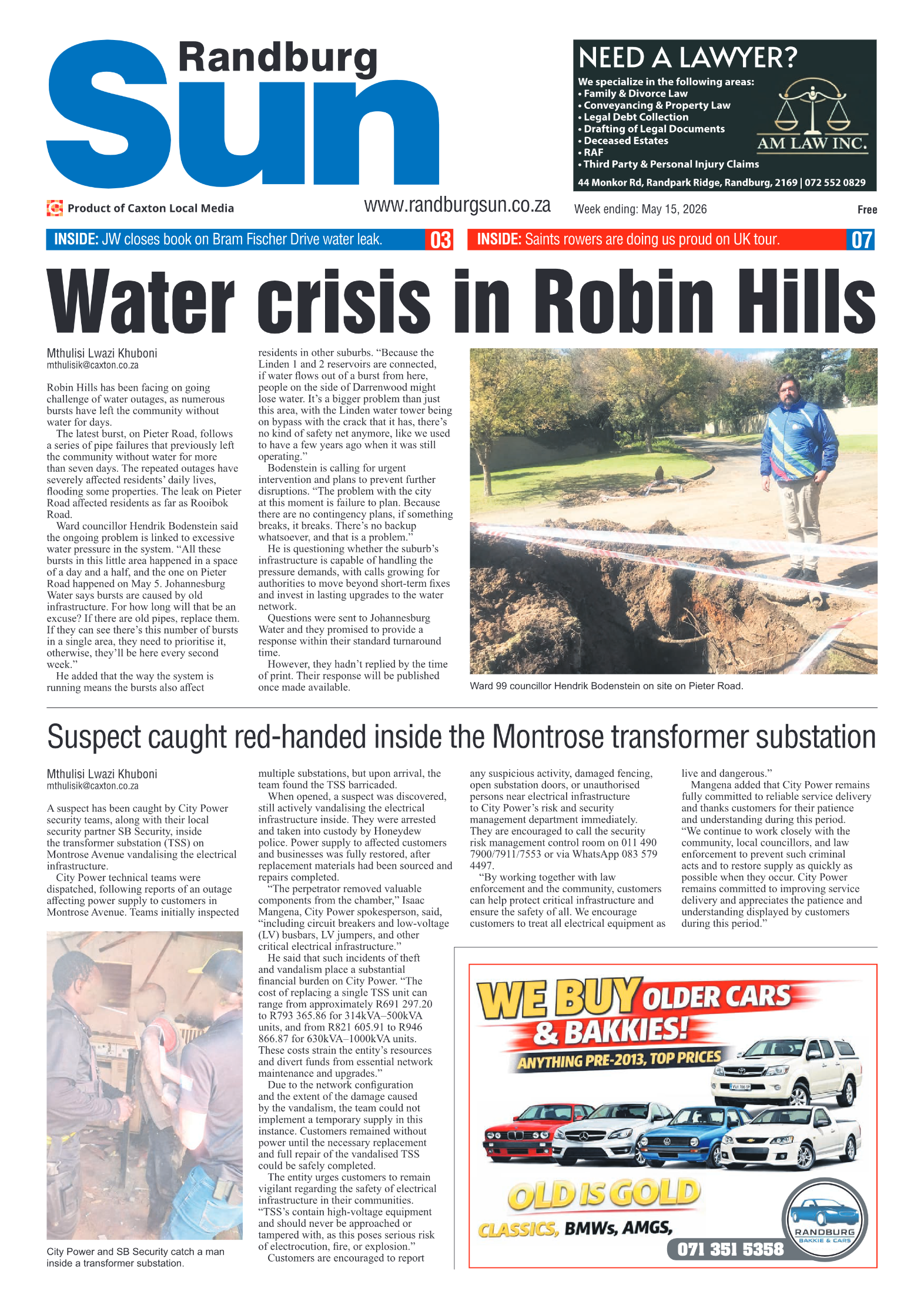 Randburg Sun 15 May 2026 page 3