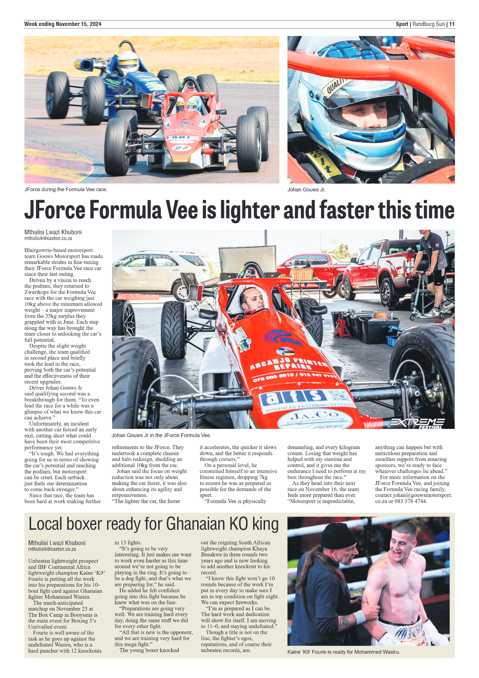 Randburg Sun 15 November 2024 page 11