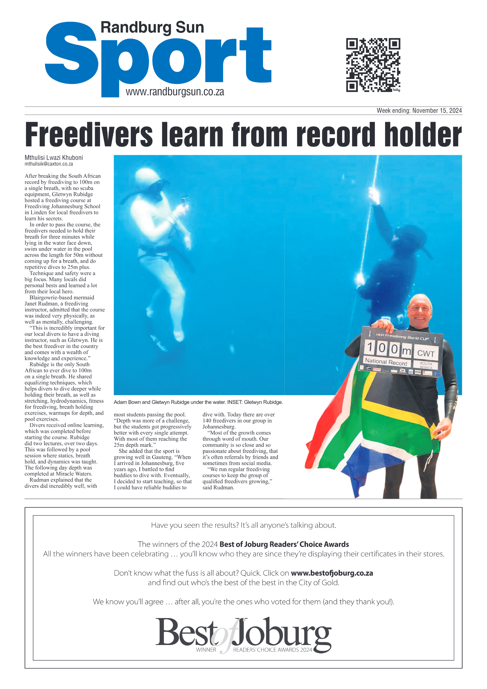 Randburg Sun 15 November 2024 page 12