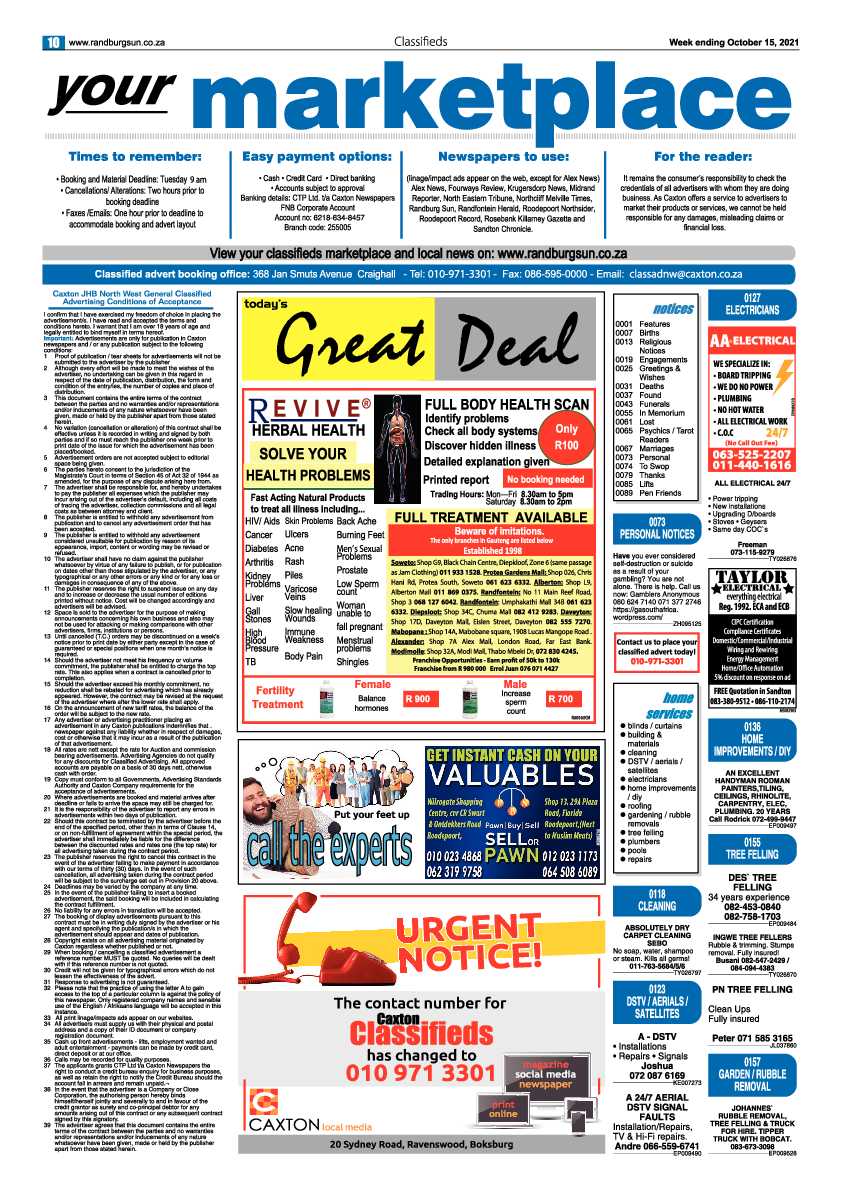 Randburg Sun 15 October 2021 page 10