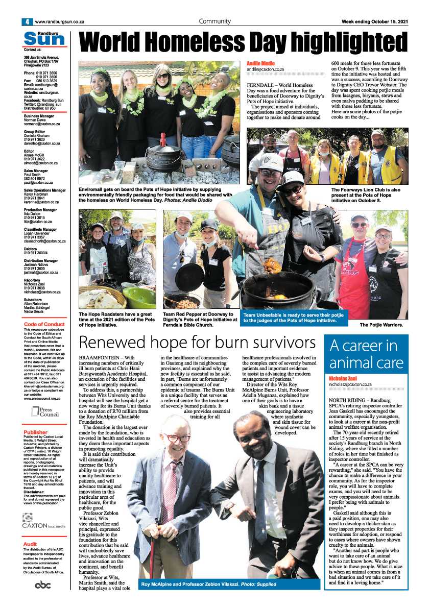 Randburg Sun 15 October 2021 page 4