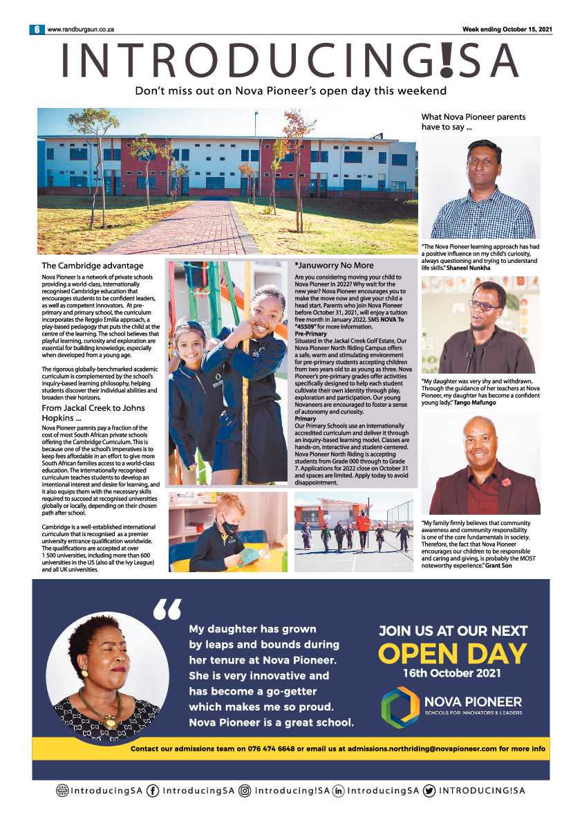 Randburg Sun 15 October 2021 page 6