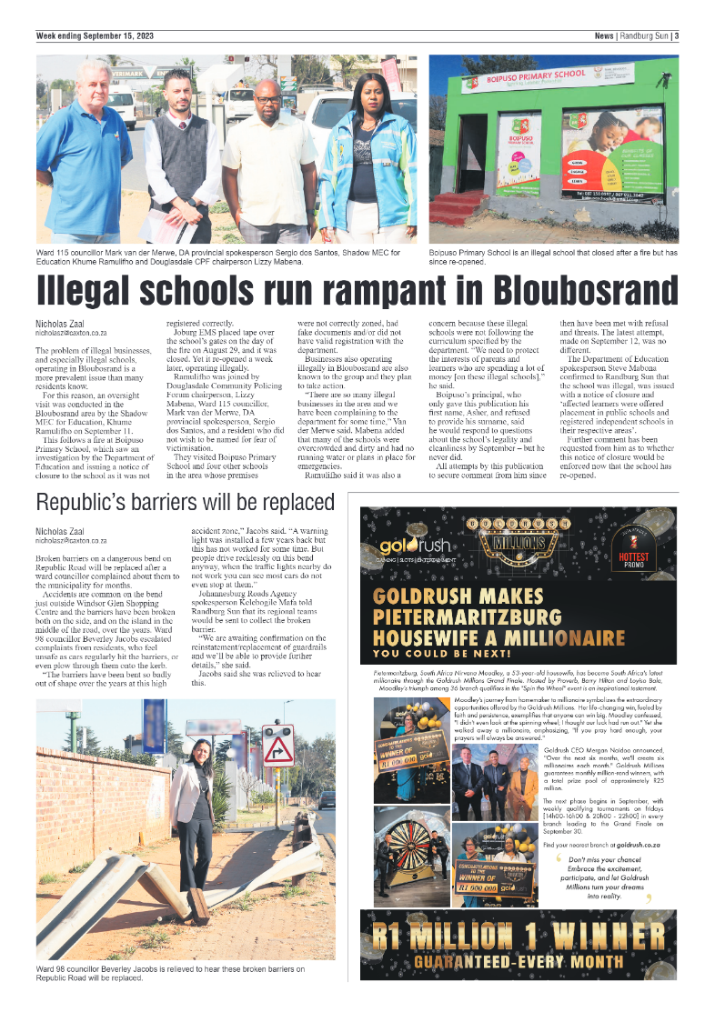 Randburg Sun 15 September 2023 page 3