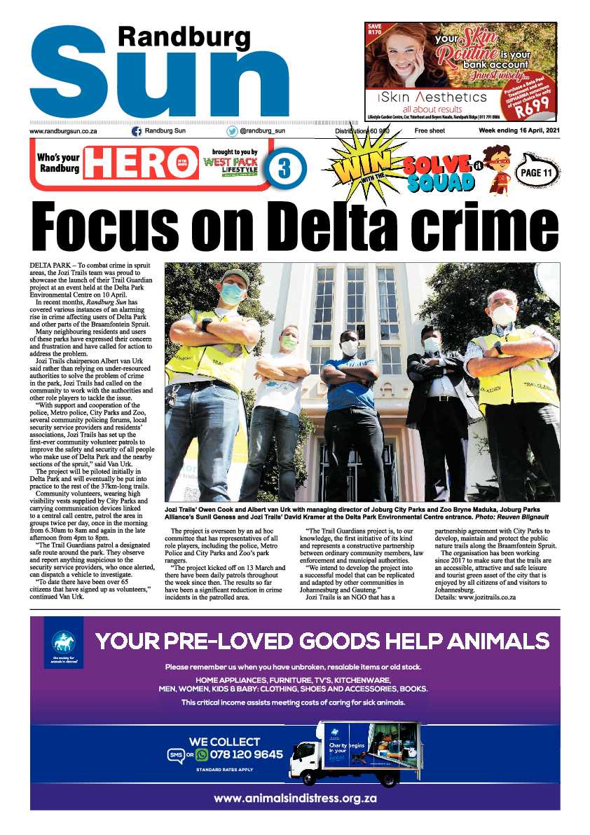 Randburg Sun 16 April 2021 page 1
