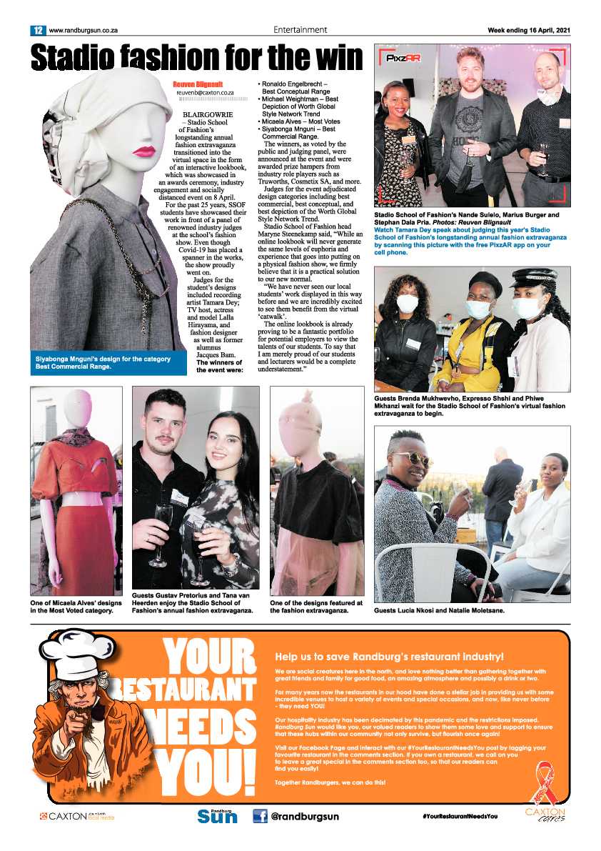 Randburg Sun 16 April 2021 page 12