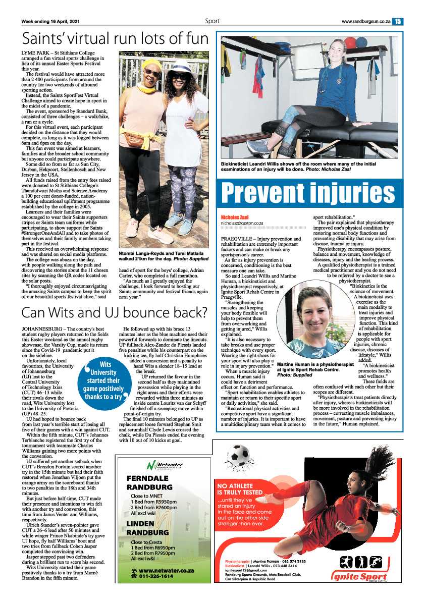 Randburg Sun 16 April 2021 page 15