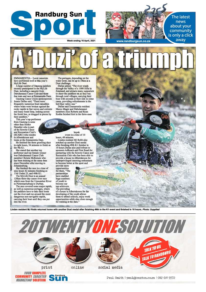 Randburg Sun 16 April 2021 page 16