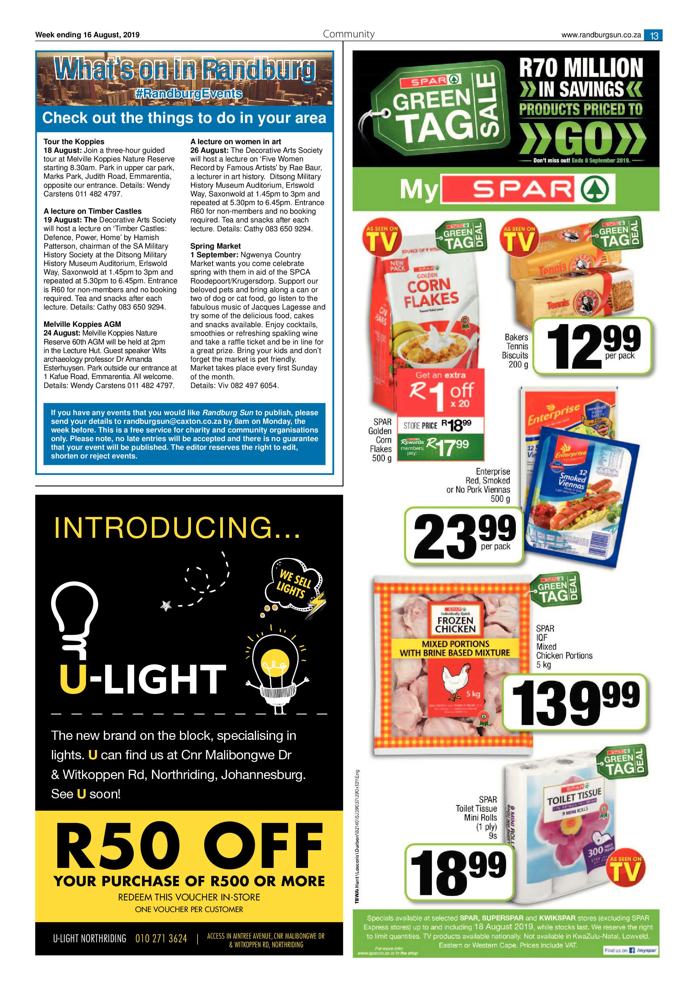Randburg Sun 16 August, 2019 page 13