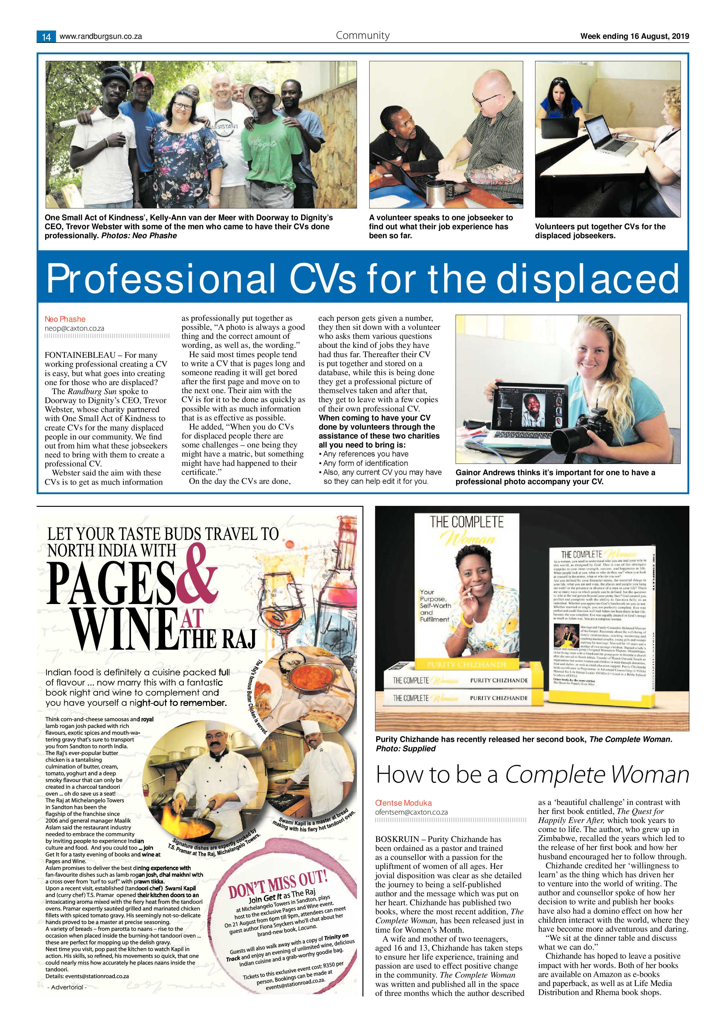 Randburg Sun 16 August, 2019 page 14