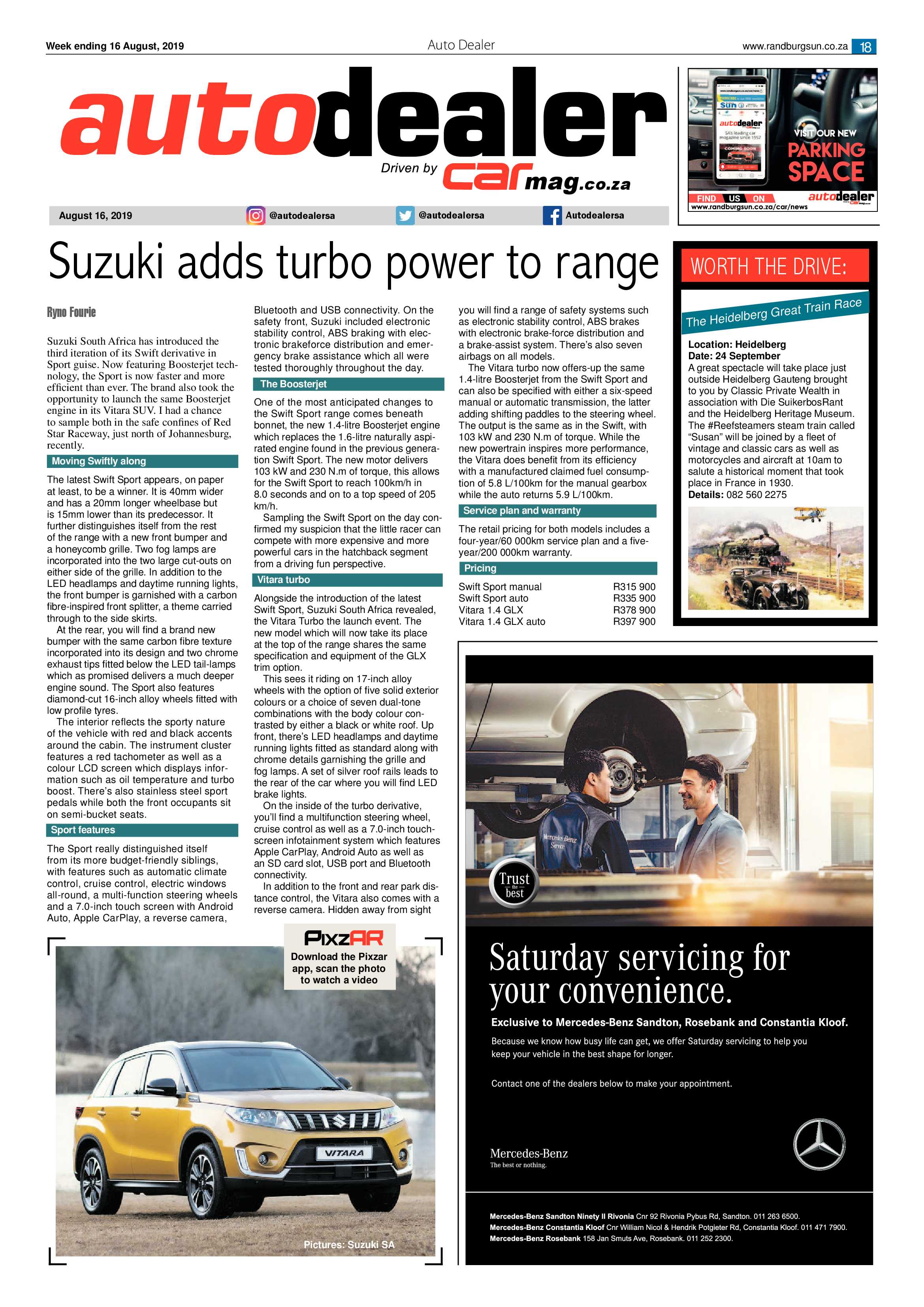 Randburg Sun 16 August, 2019 page 18