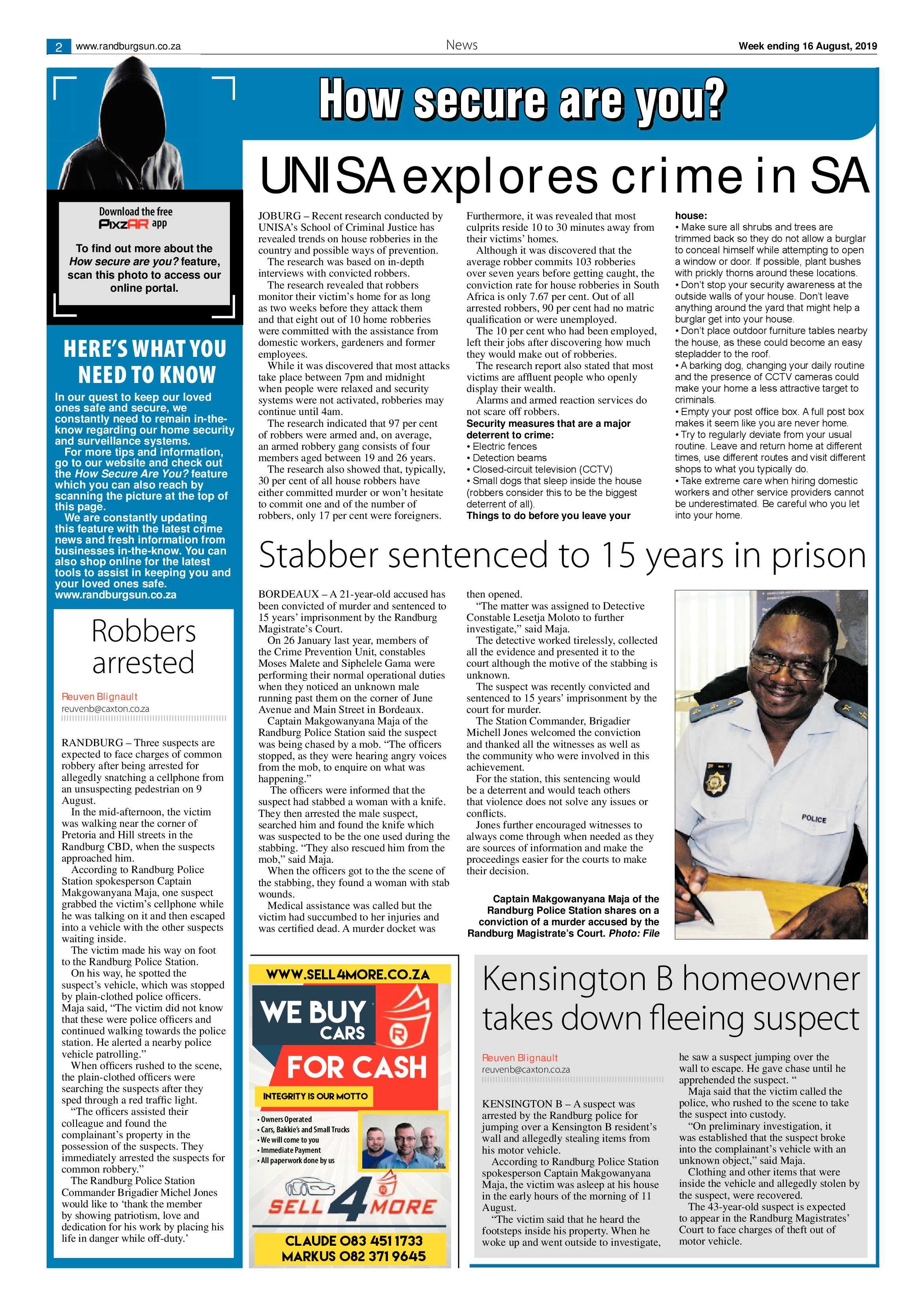 Randburg Sun 16 August, 2019 page 2