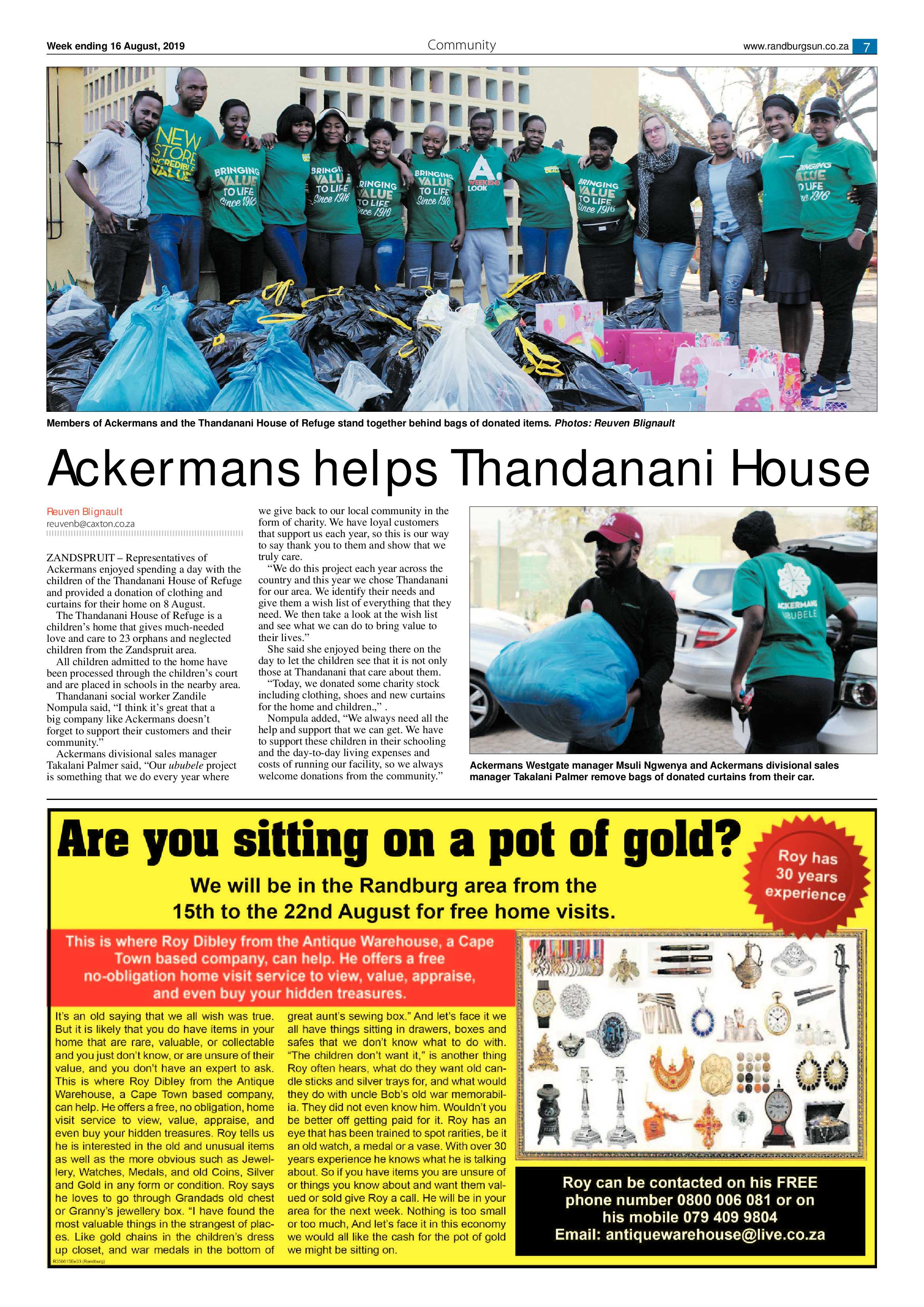 Randburg Sun 16 August, 2019 page 7