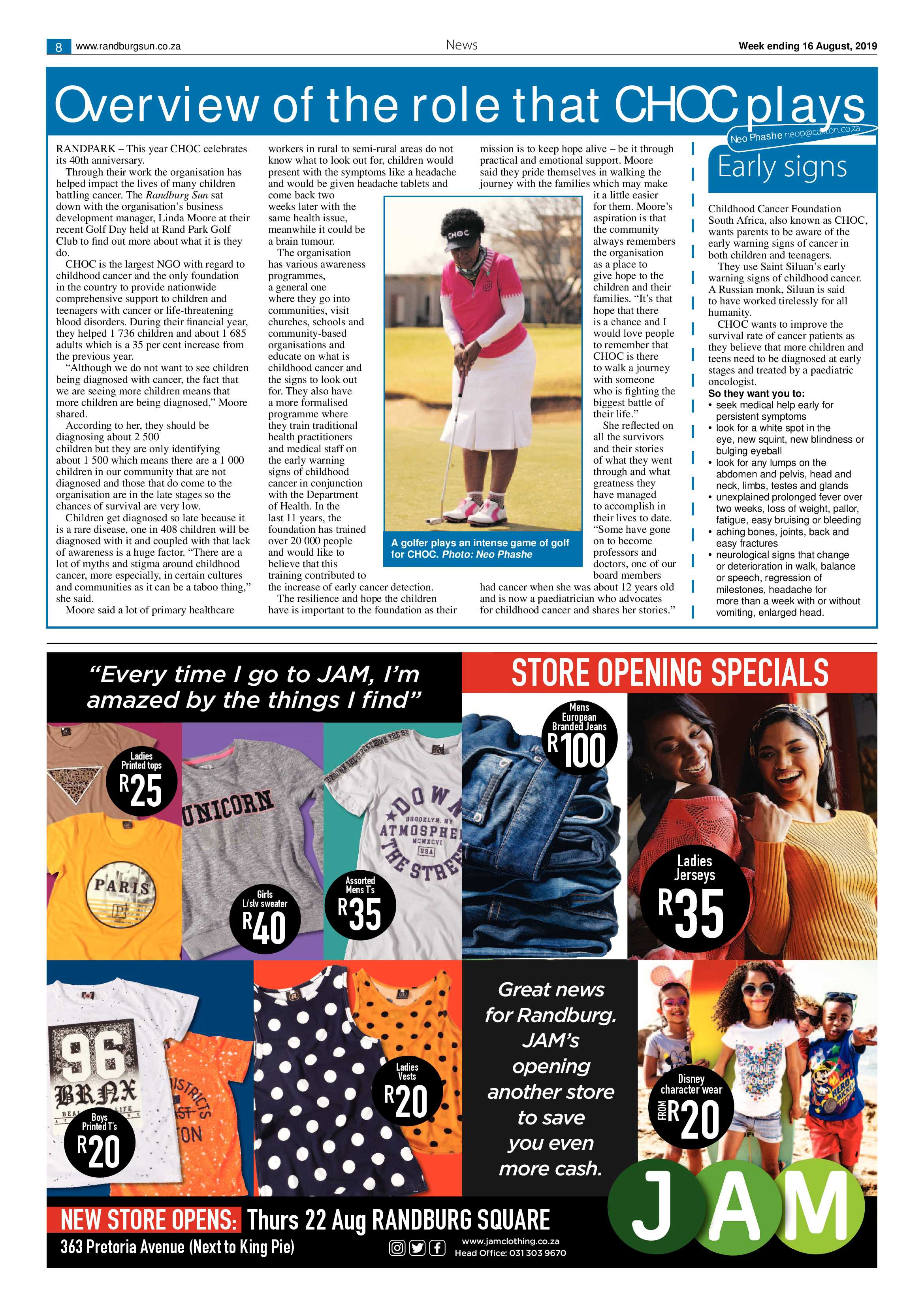 Randburg Sun 16 August, 2019 page 8