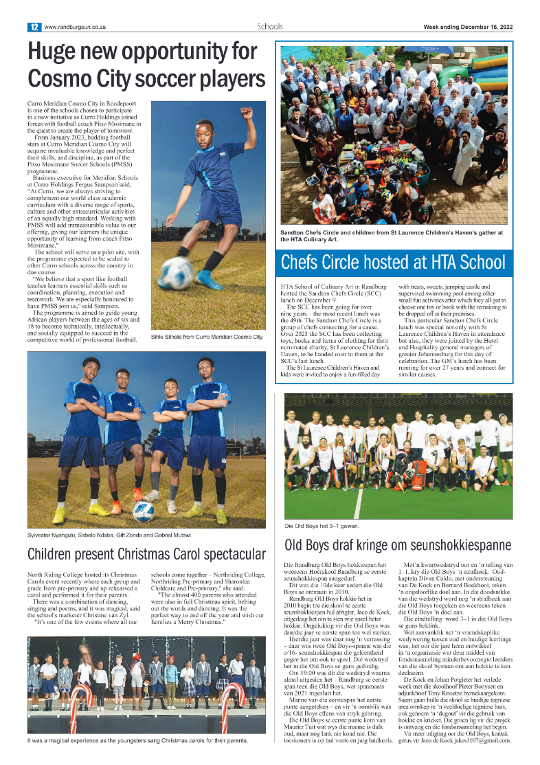 Randburg Sun 16 Dec 2022 page 12