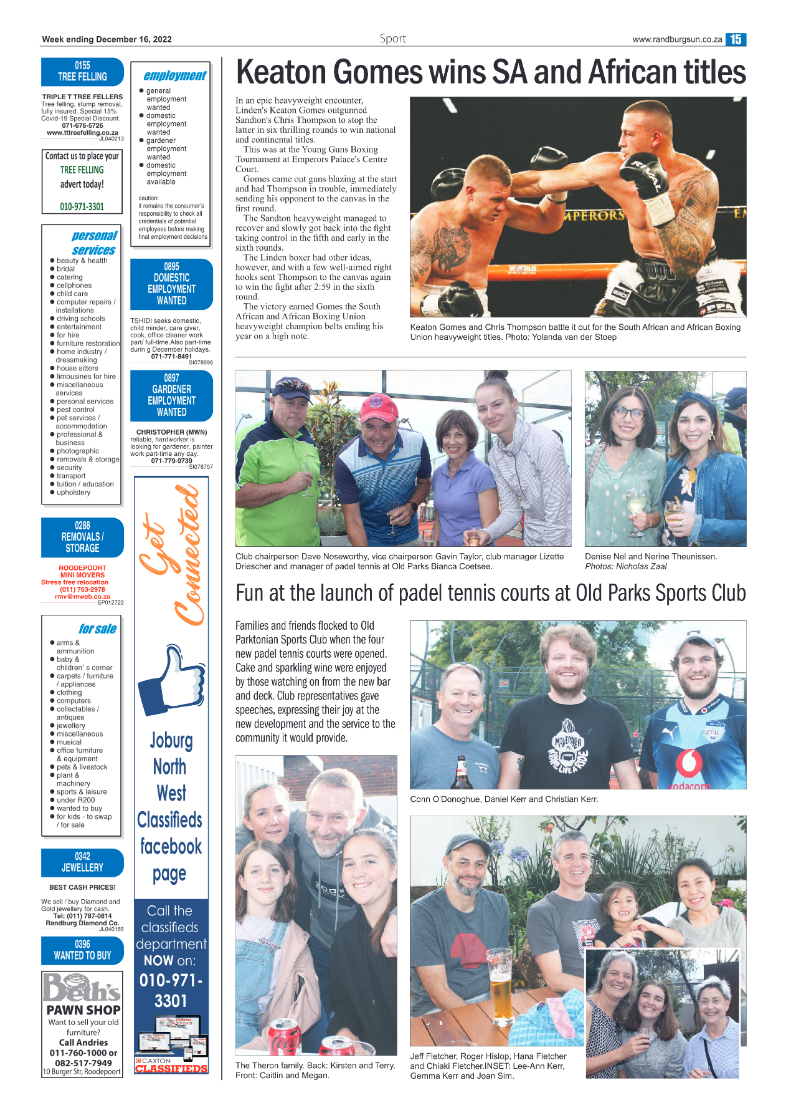Randburg Sun 16 Dec 2022 page 15