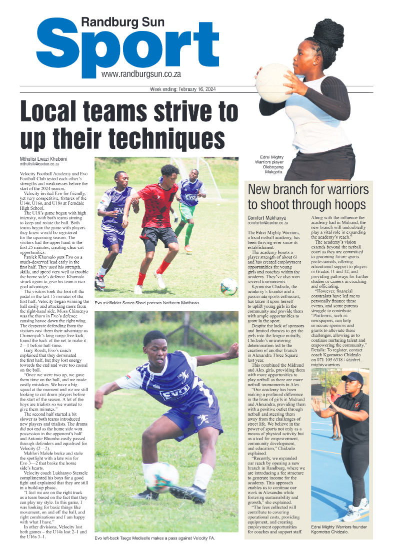 Randburg Sun 16 February 2024 page 12
