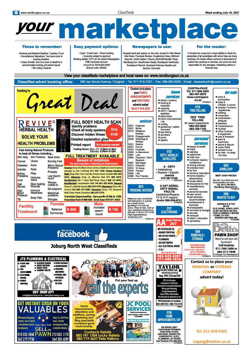 Randburg Sun  16 July 2021 page 10