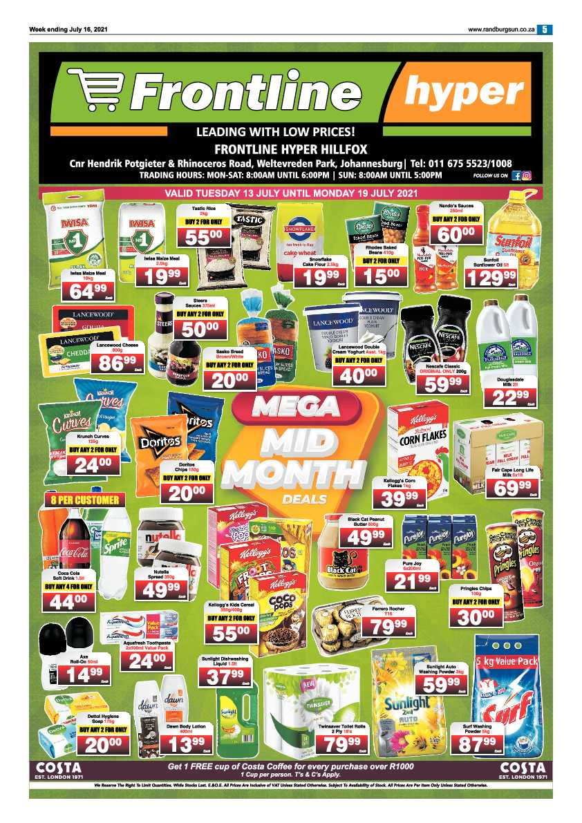 Randburg Sun  16 July 2021 page 5