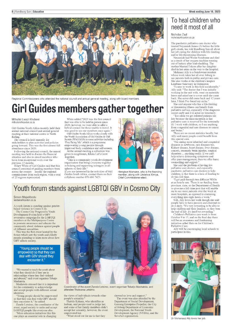 Randburg Sun 16 June 2023 page 8
