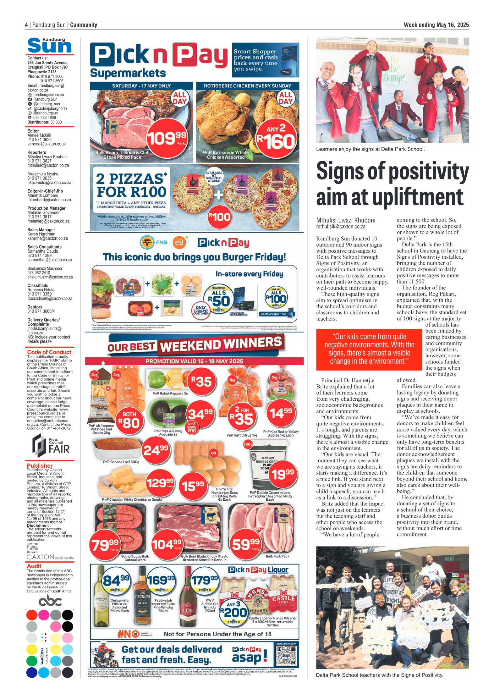 Randburg Sun 16 May 2025 page 6