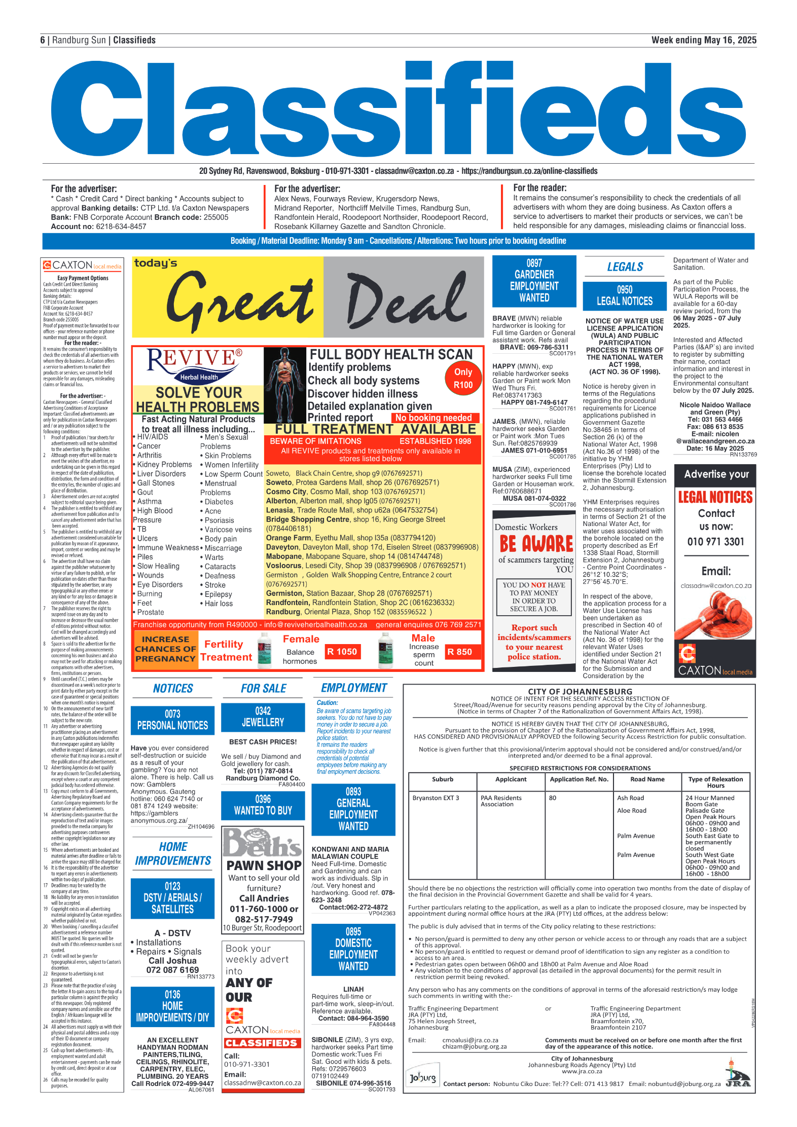 Randburg Sun 16 May 2025 page 8