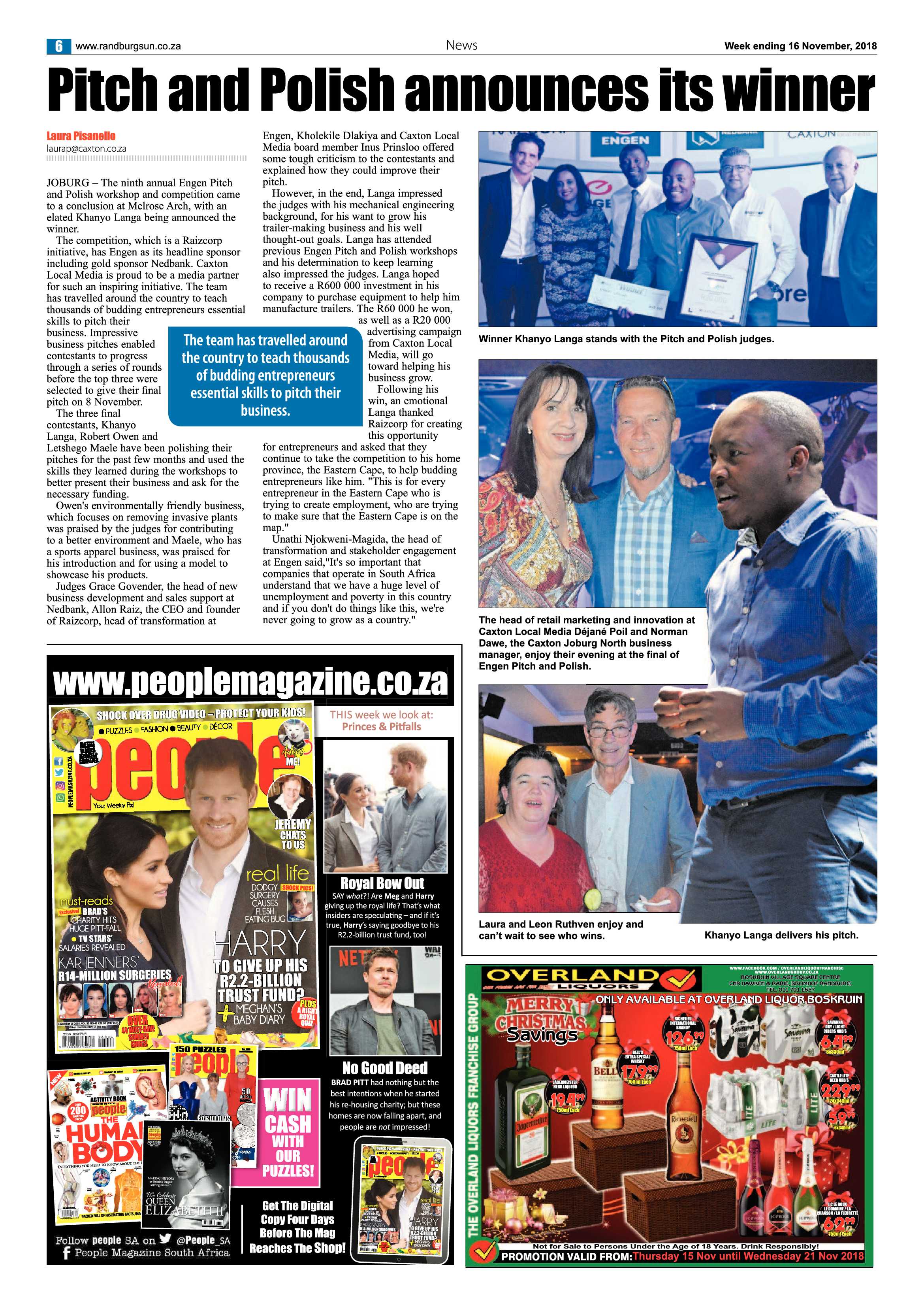 Randburg Sun 16 November 2018 page 6
