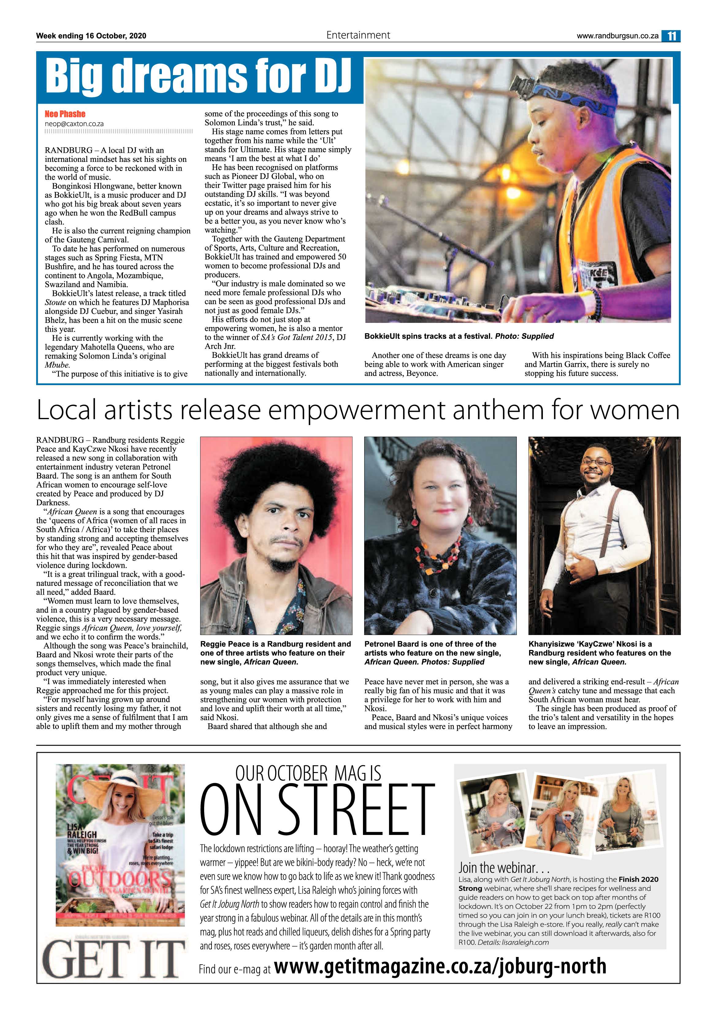 Randburg Sun 16 October 2020 page 11
