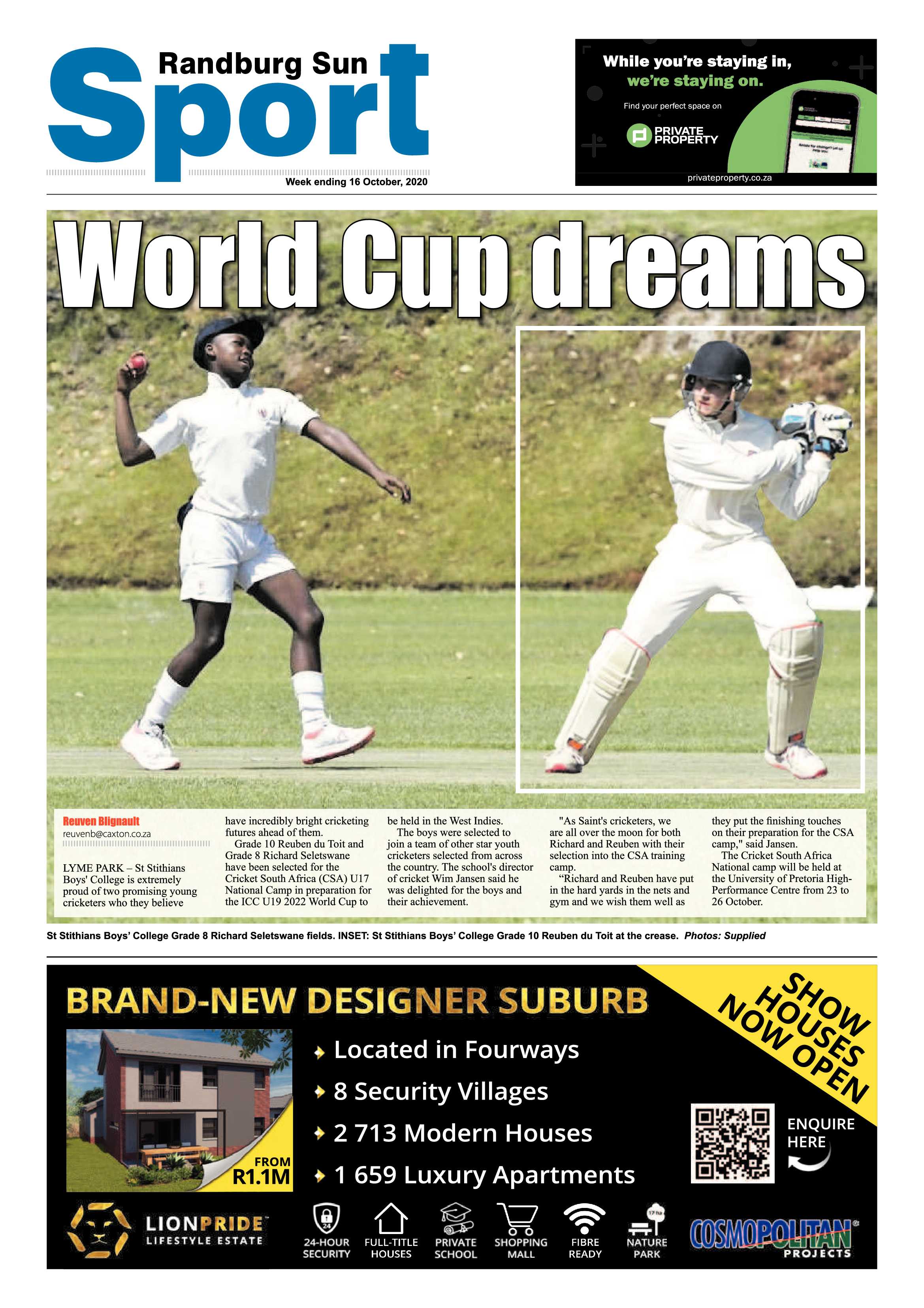 Randburg Sun 16 October 2020 page 12