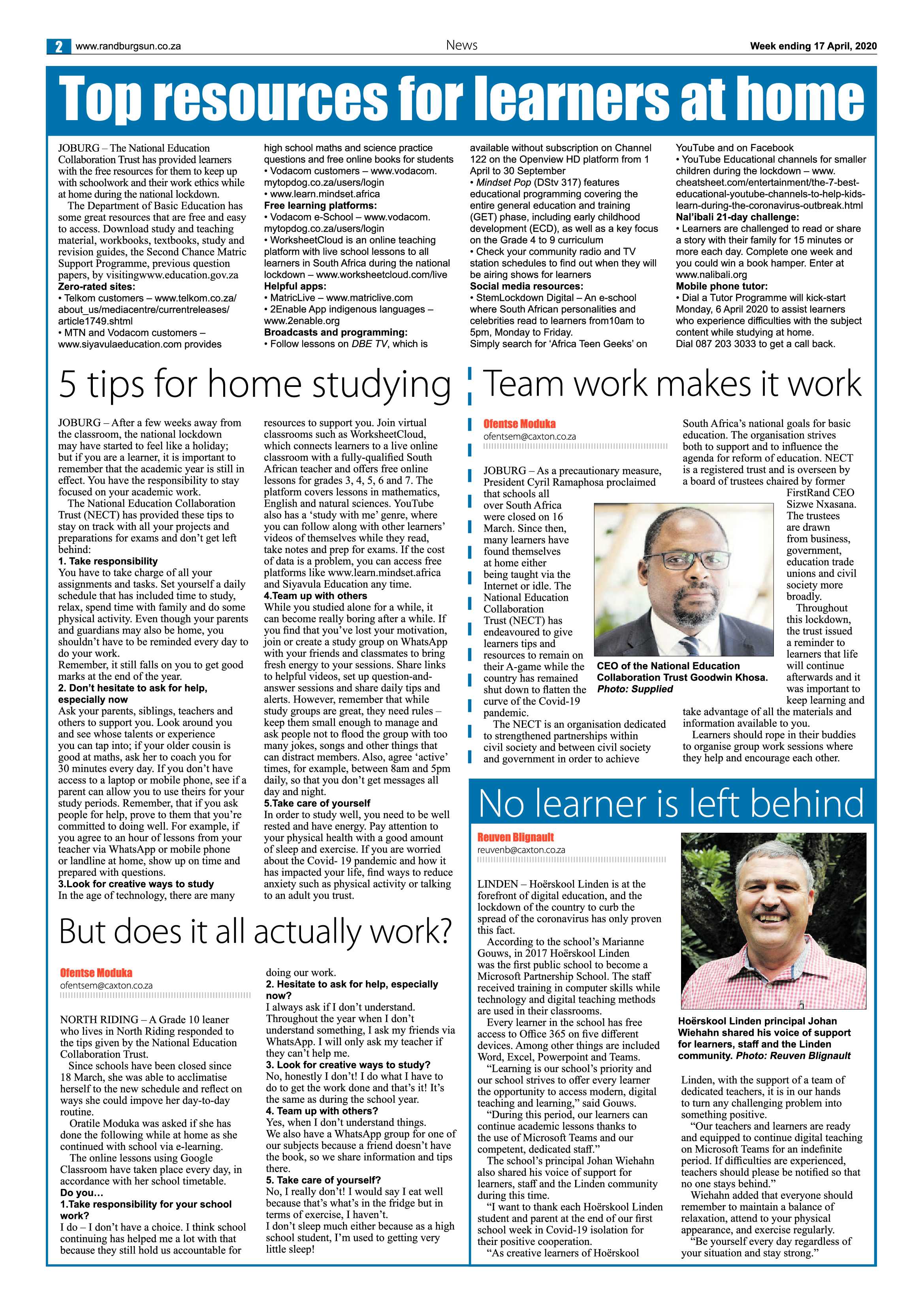 Randburg Sun 17 April 2020 page 2