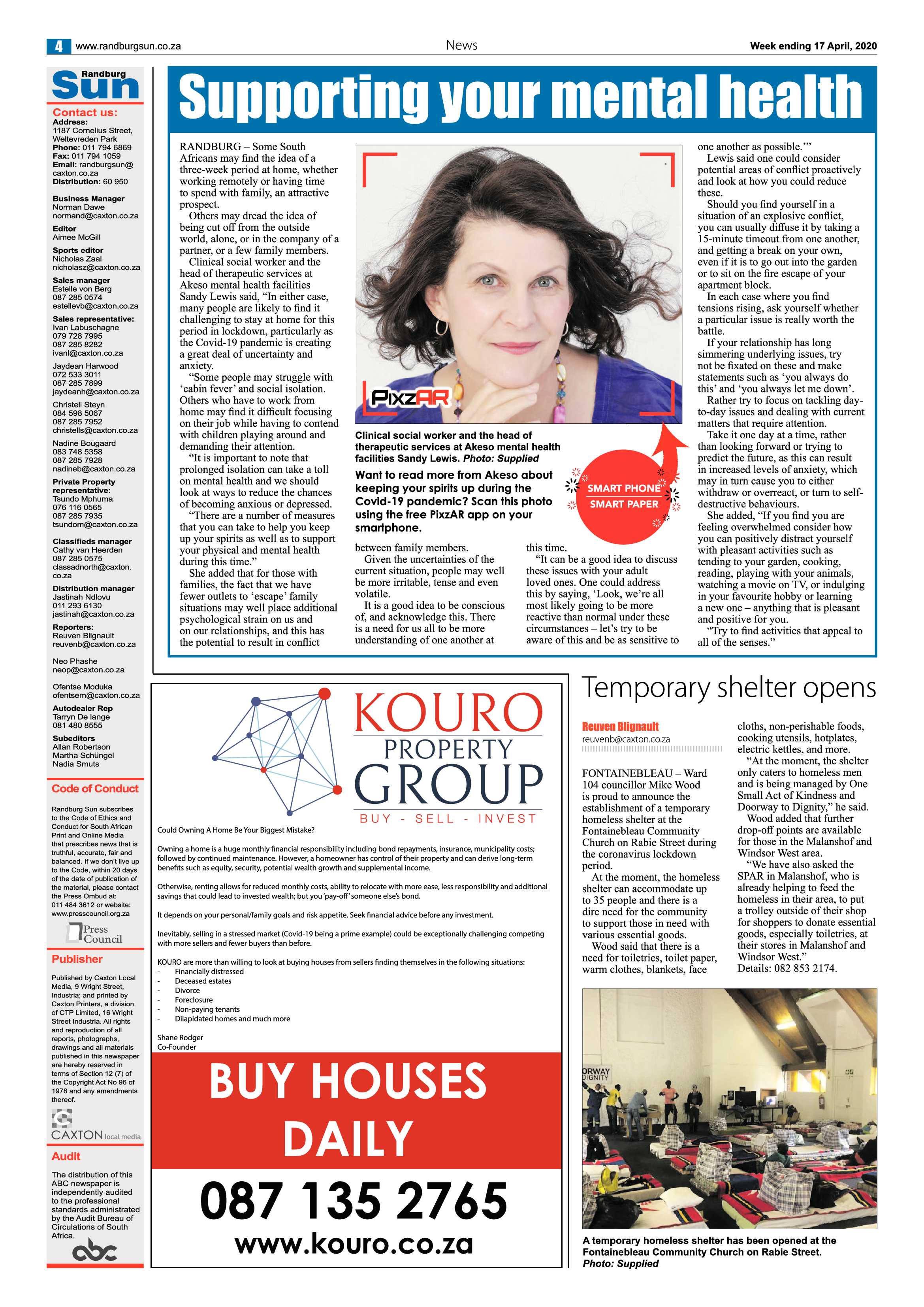 Randburg Sun 17 April 2020 page 4