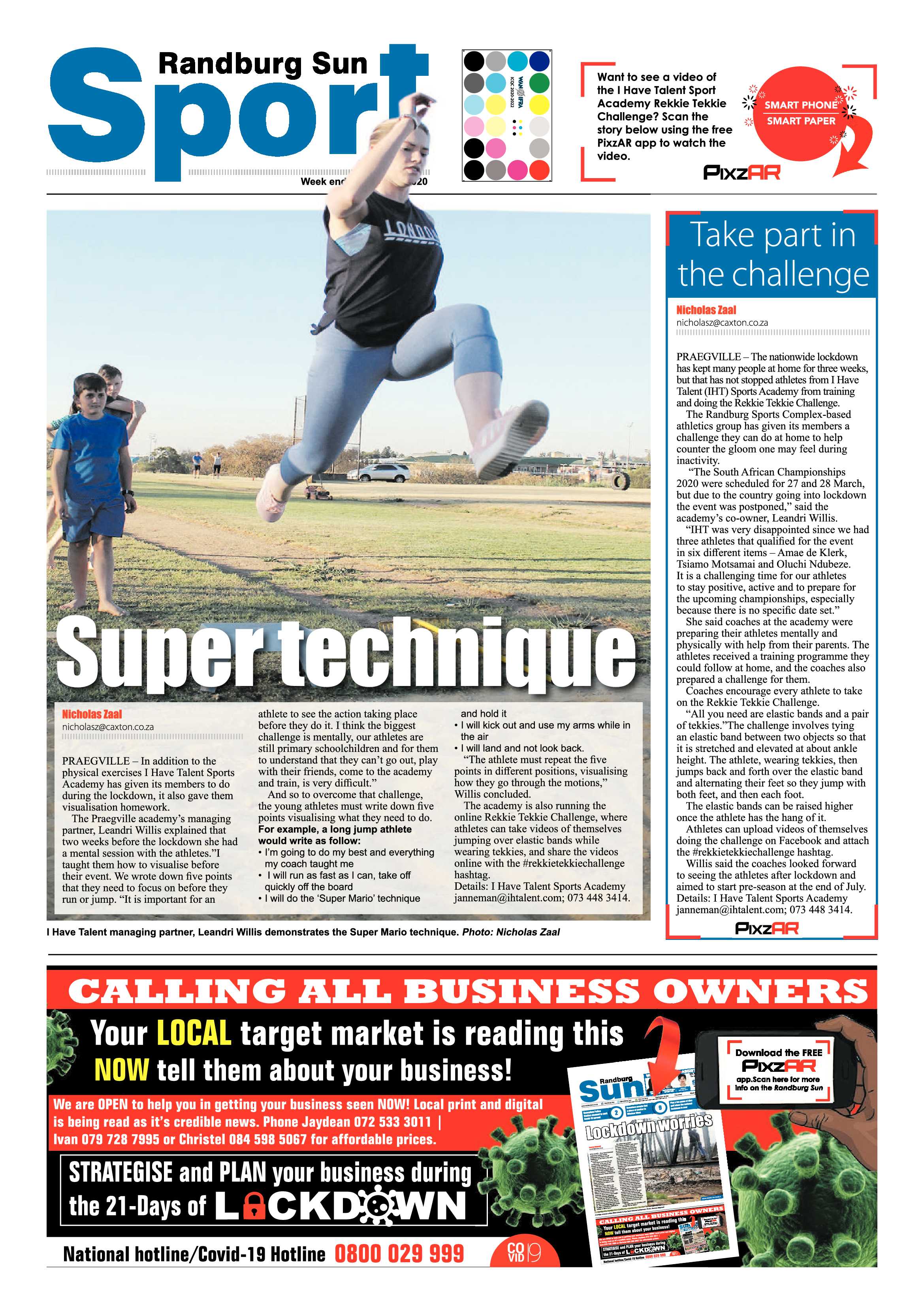 Randburg Sun 17 April 2020 page 8
