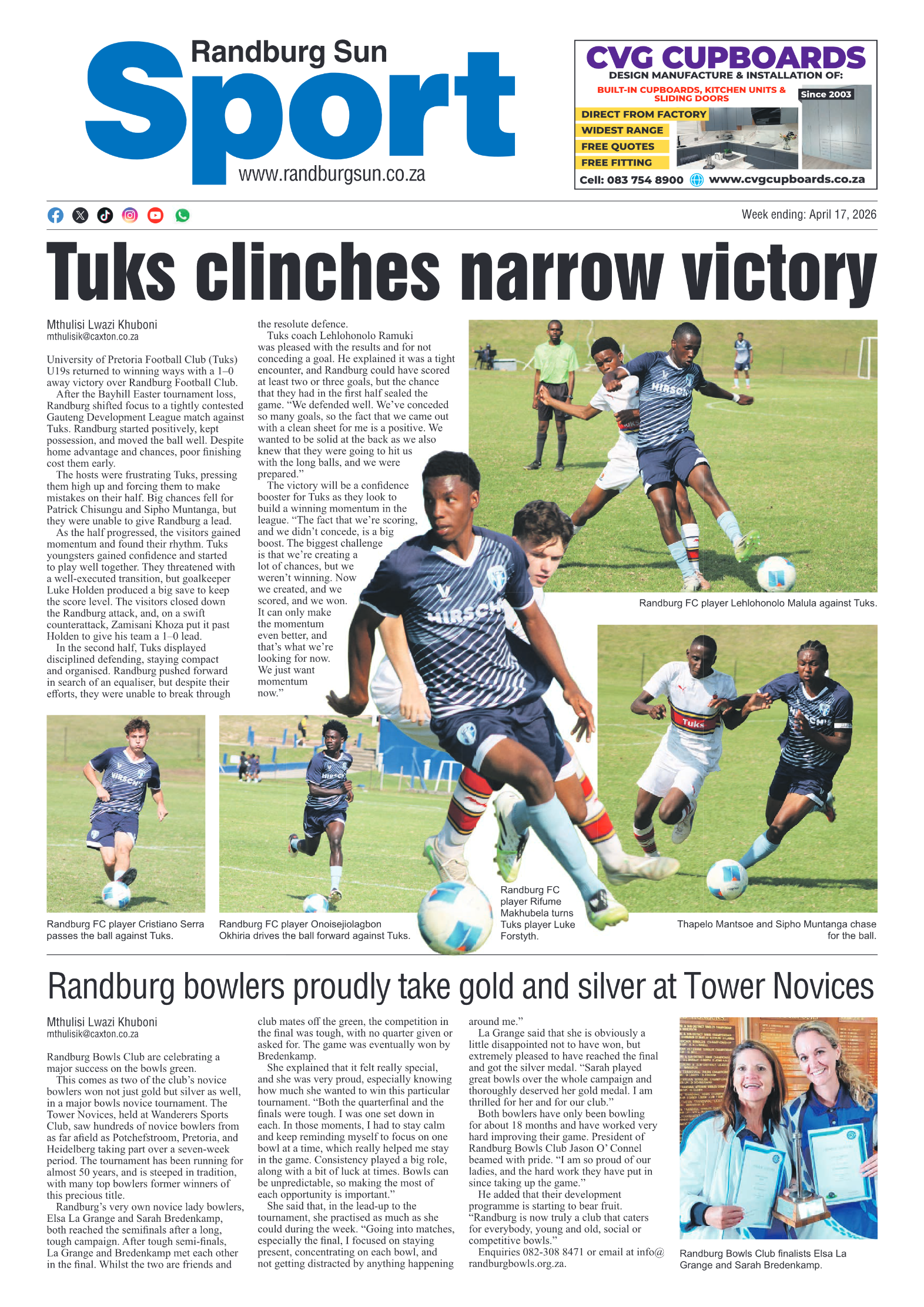 Randburg Sun 17 April 2026 page 8