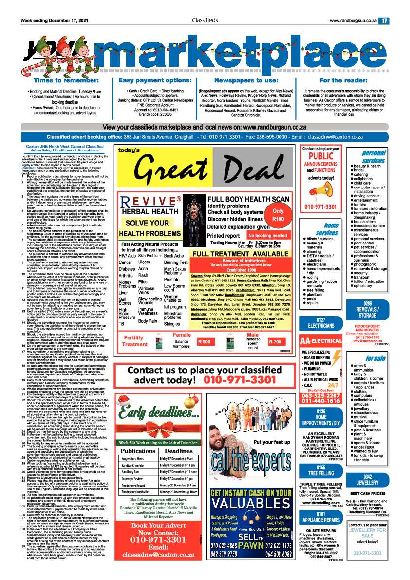 Randburg Sun 17 December 2021 page 17