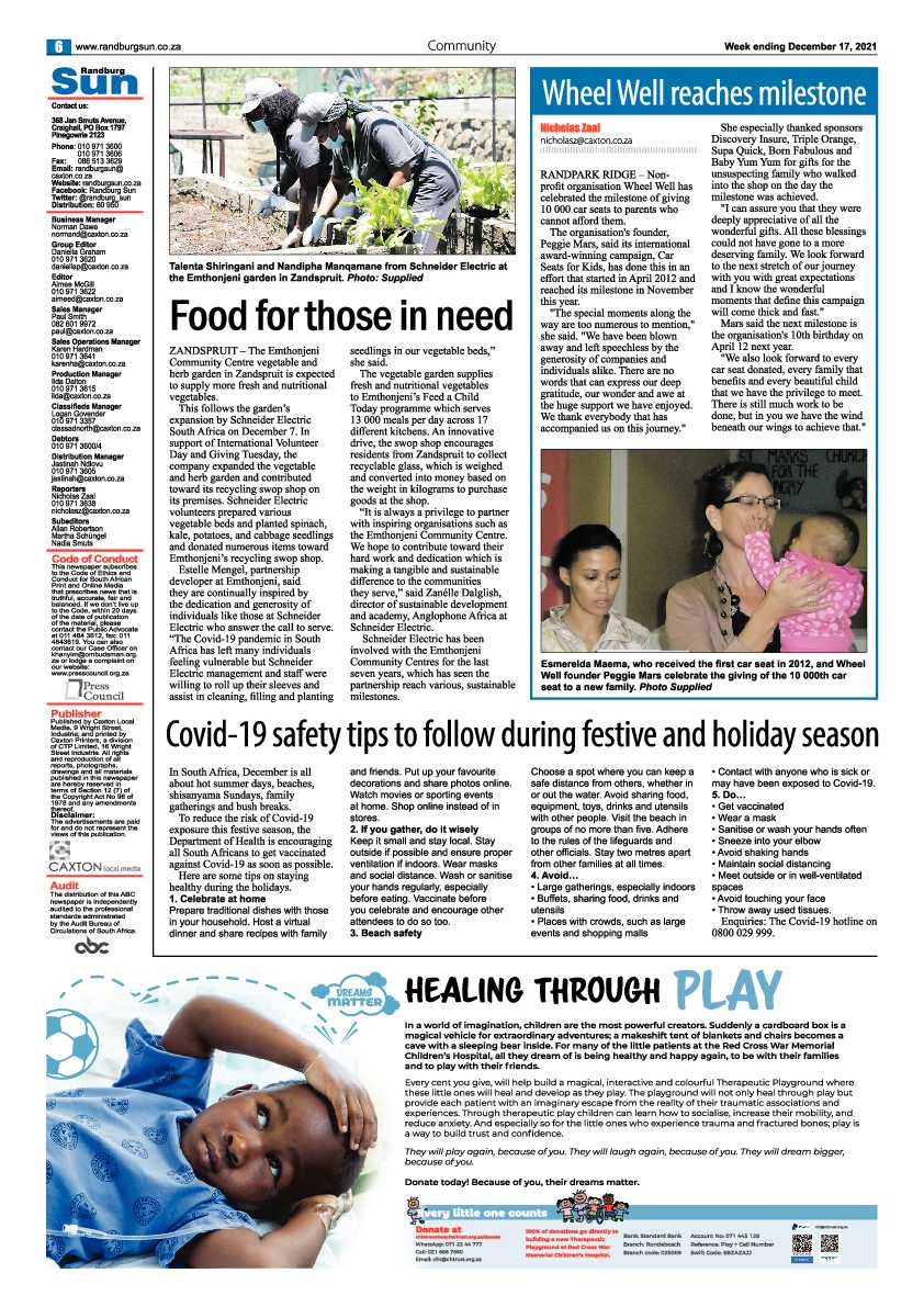Randburg Sun 17 December 2021 page 6