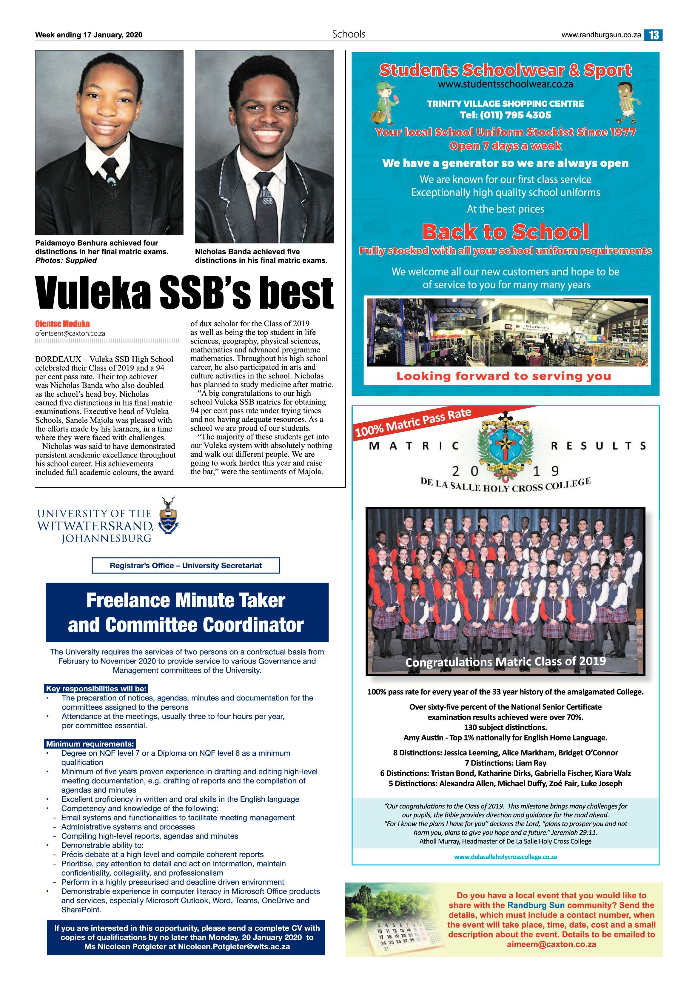Randburg Sun 17 January 2020 page 13