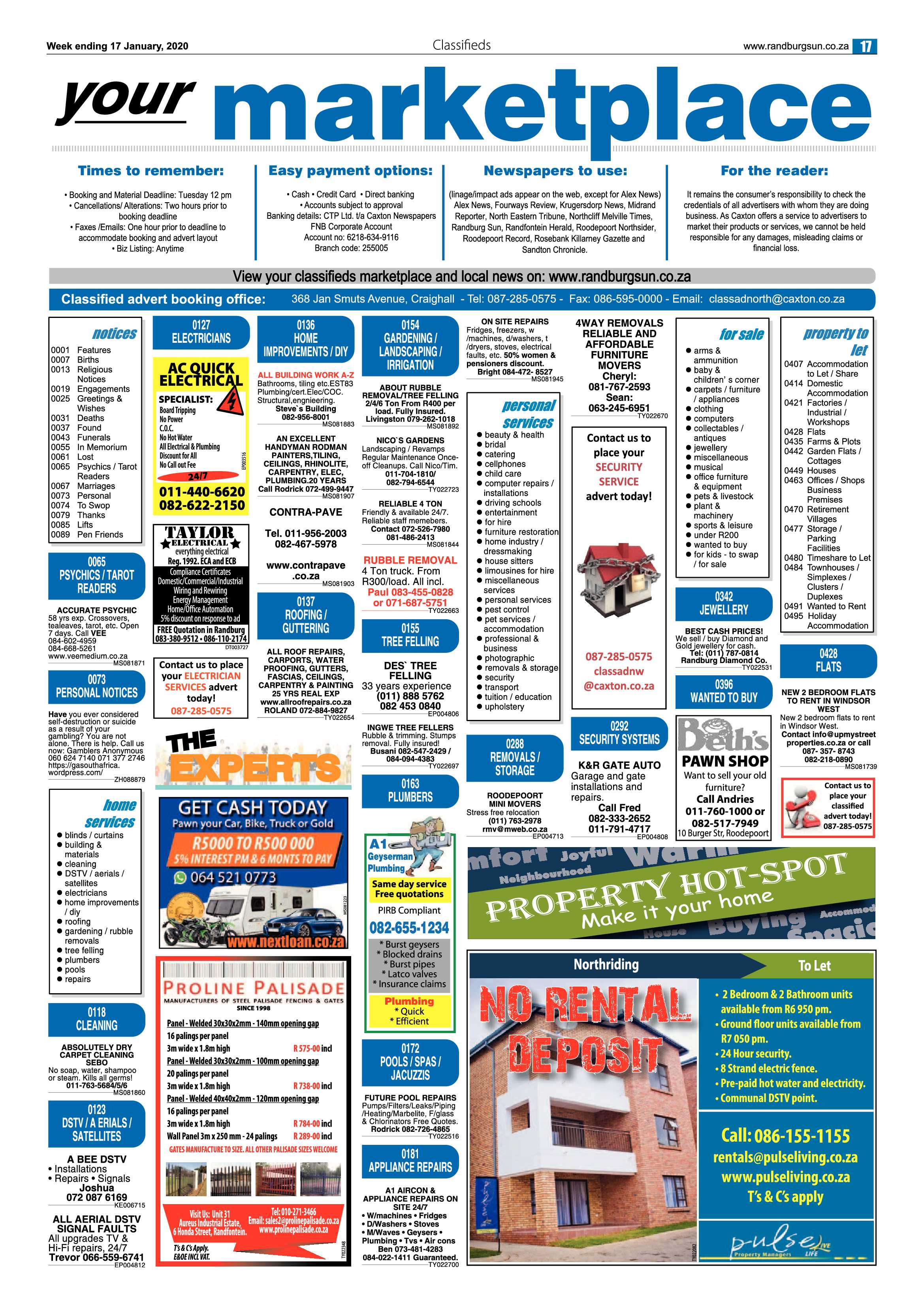 Randburg Sun 17 January 2020 page 17