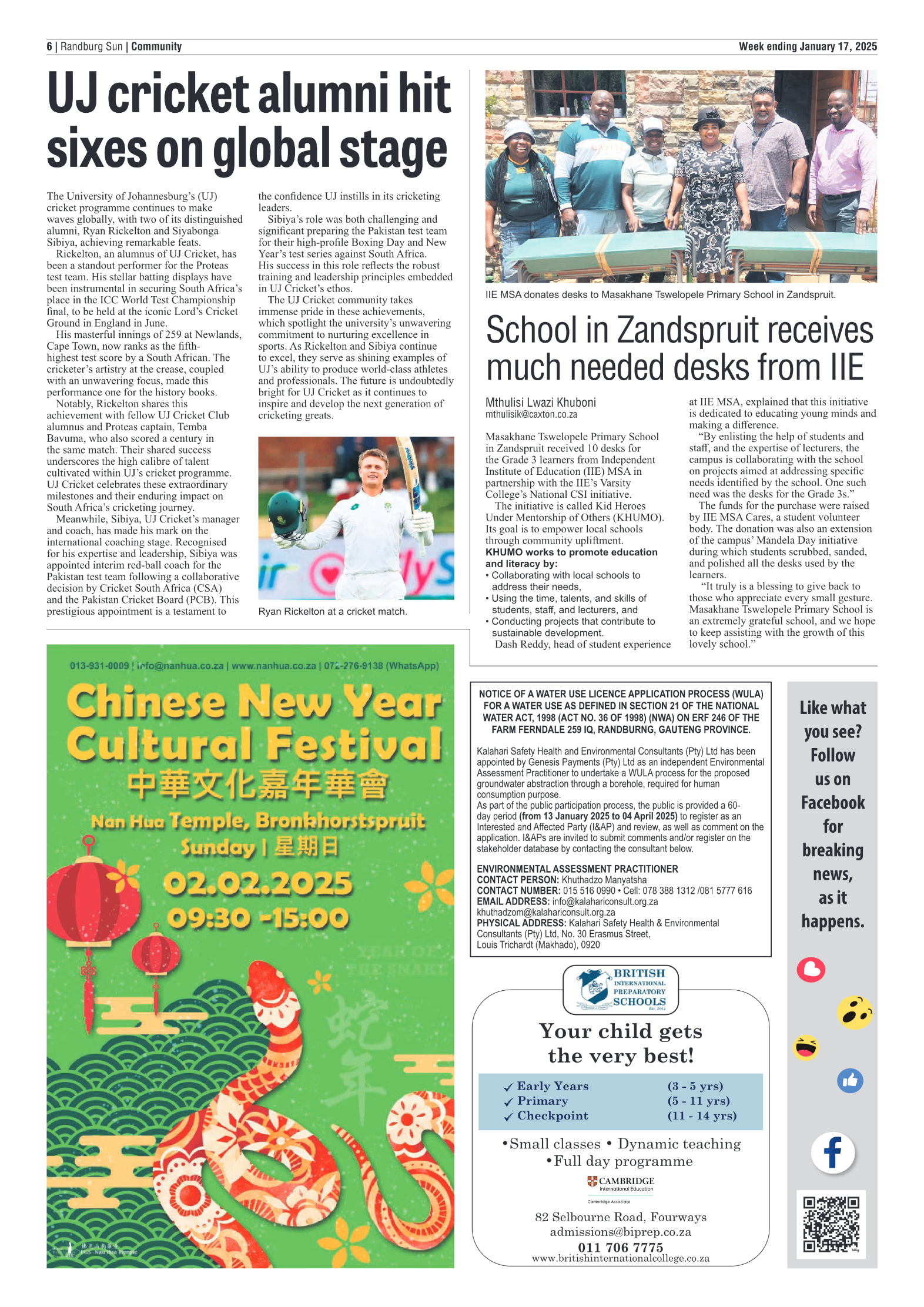 Randburg Sun 17 January 2025 page 6