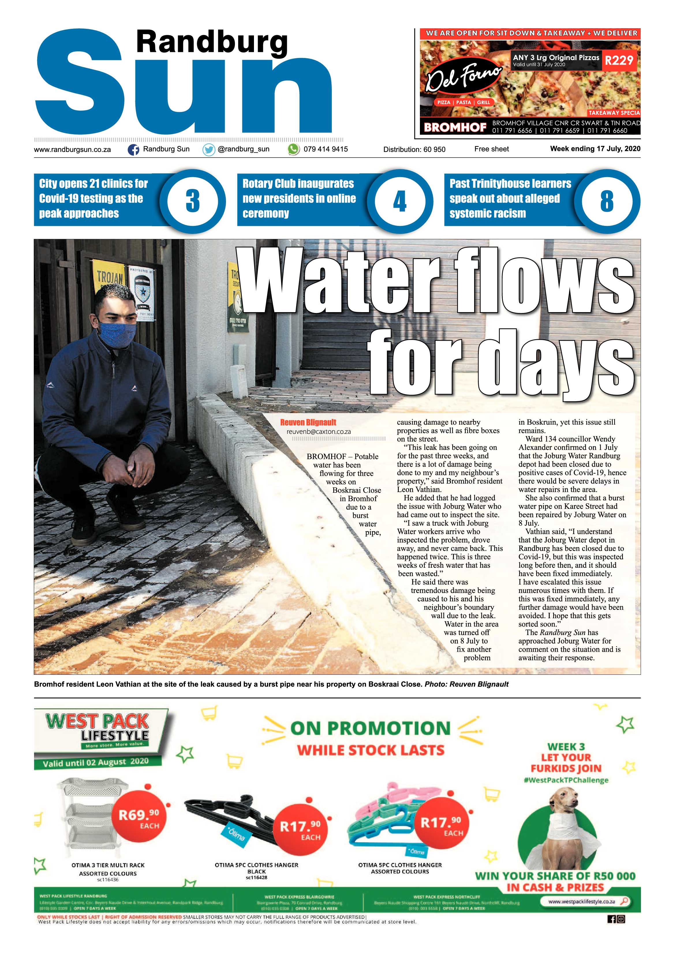 Randburg Sun 17 July 2020 page 1