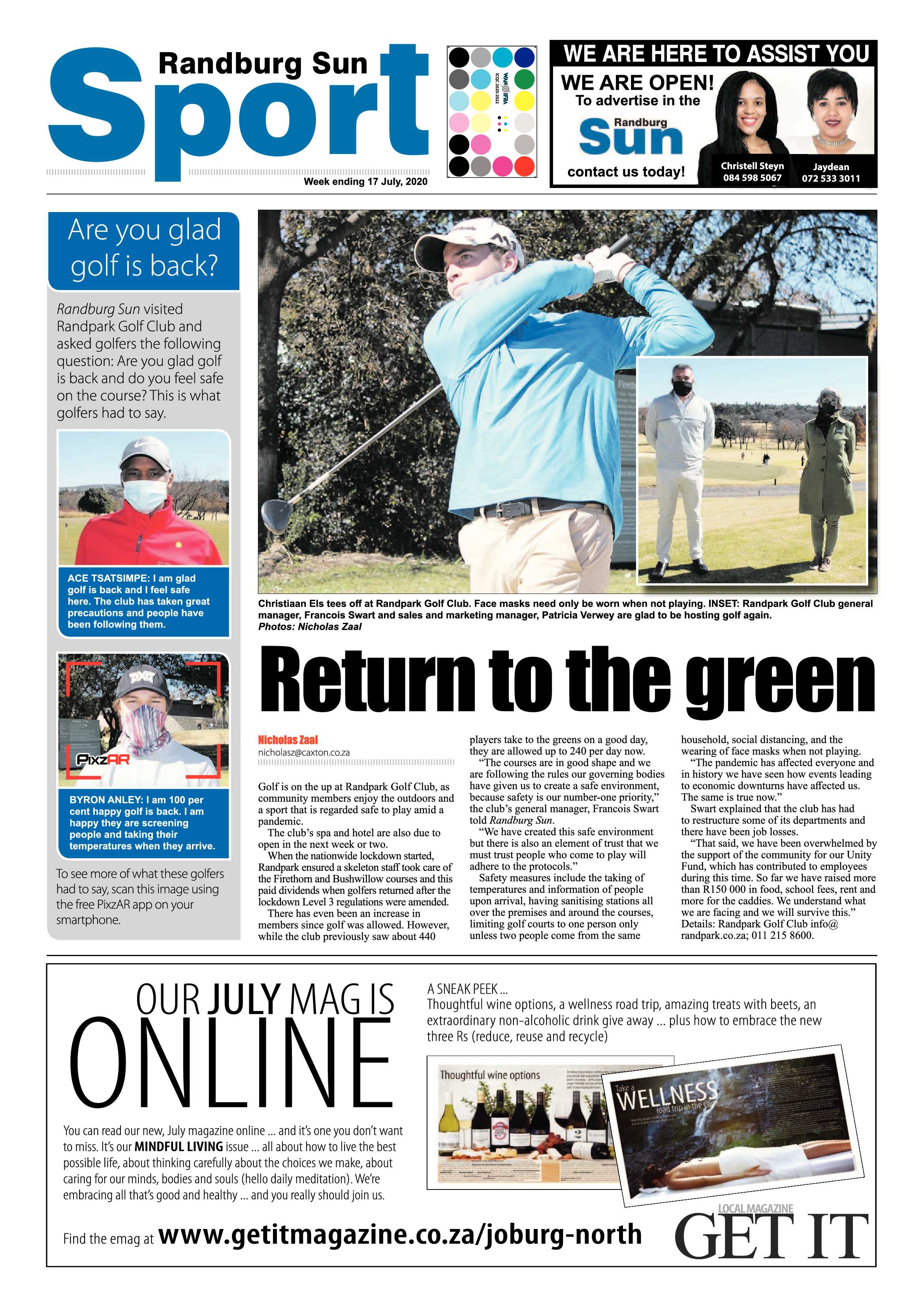 Randburg Sun 17 July 2020 page 12