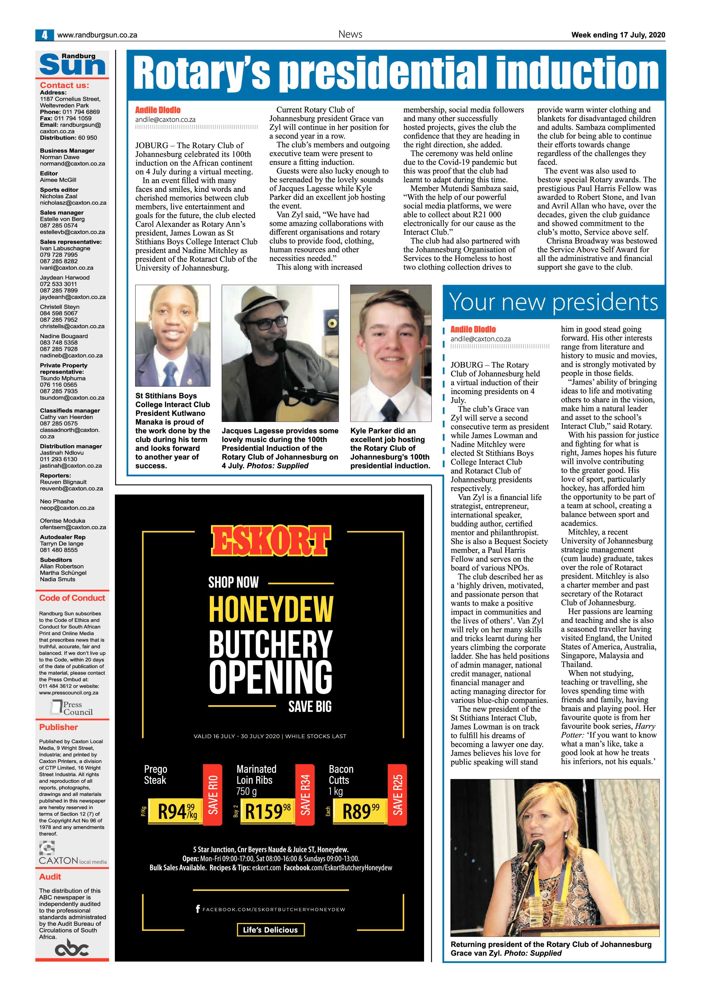 Randburg Sun 17 July 2020 page 4